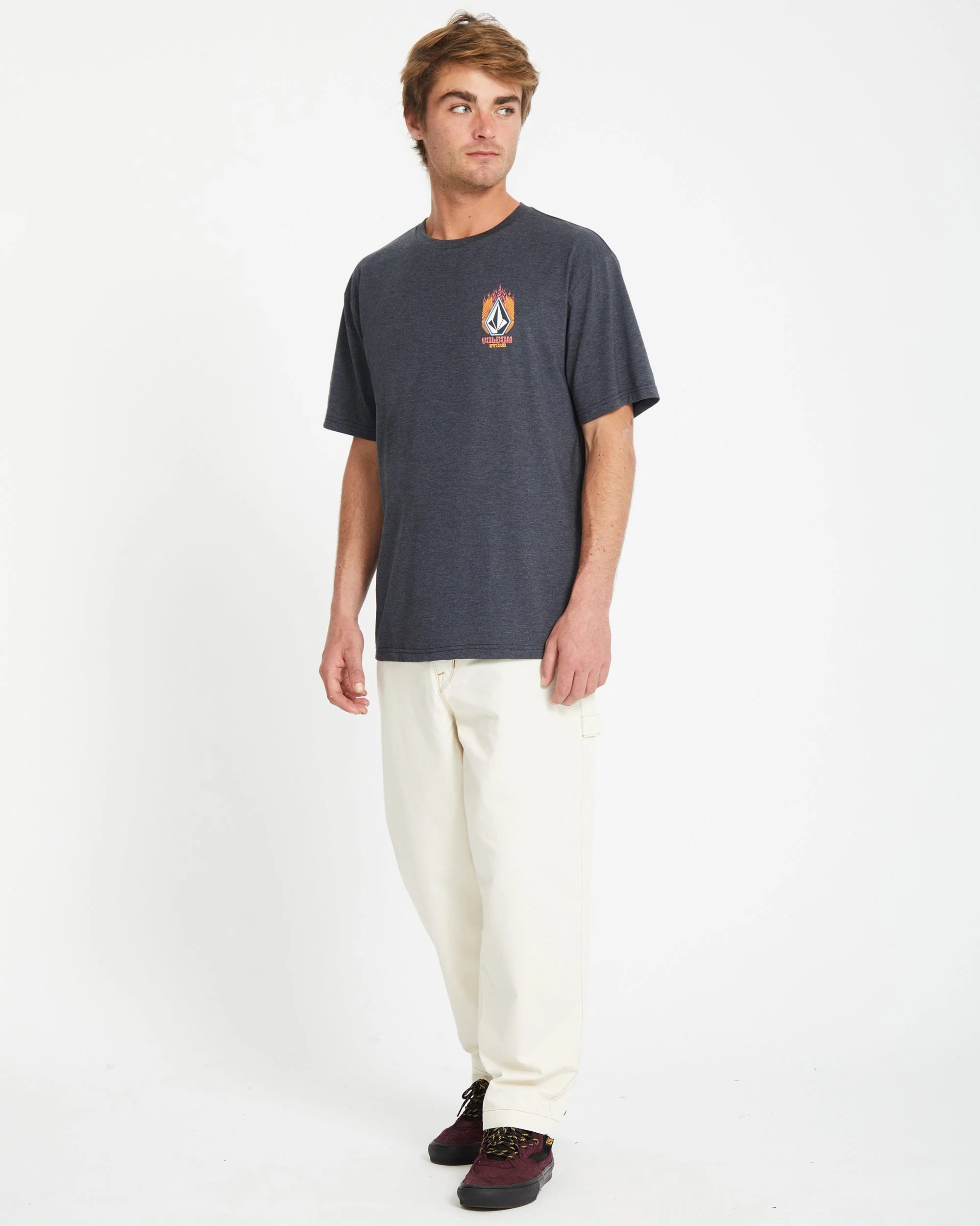 T-shirt Draggin Stone - HEATHER BLACK - Image 4