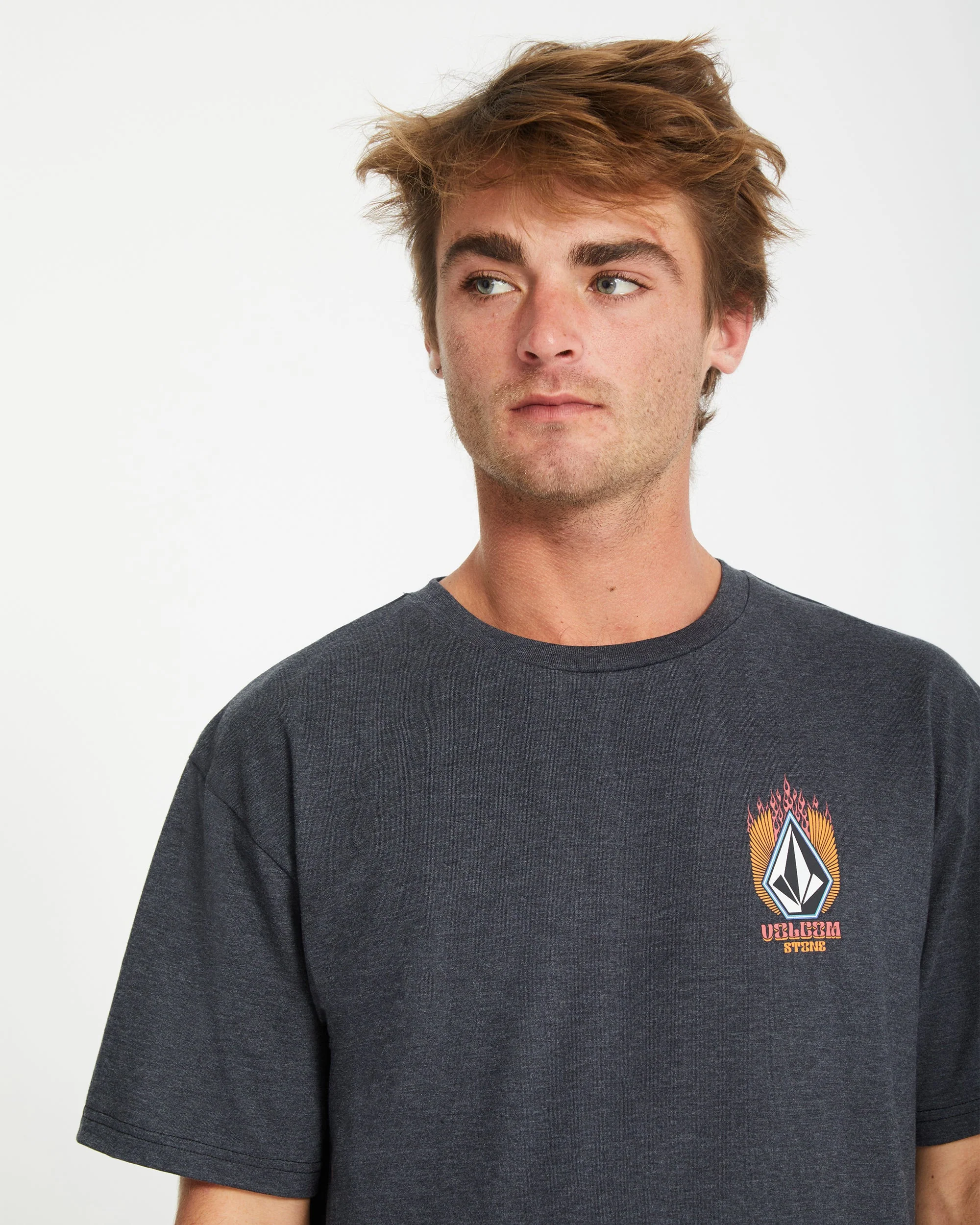 T-shirt Draggin Stone - HEATHER BLACK - Image 5