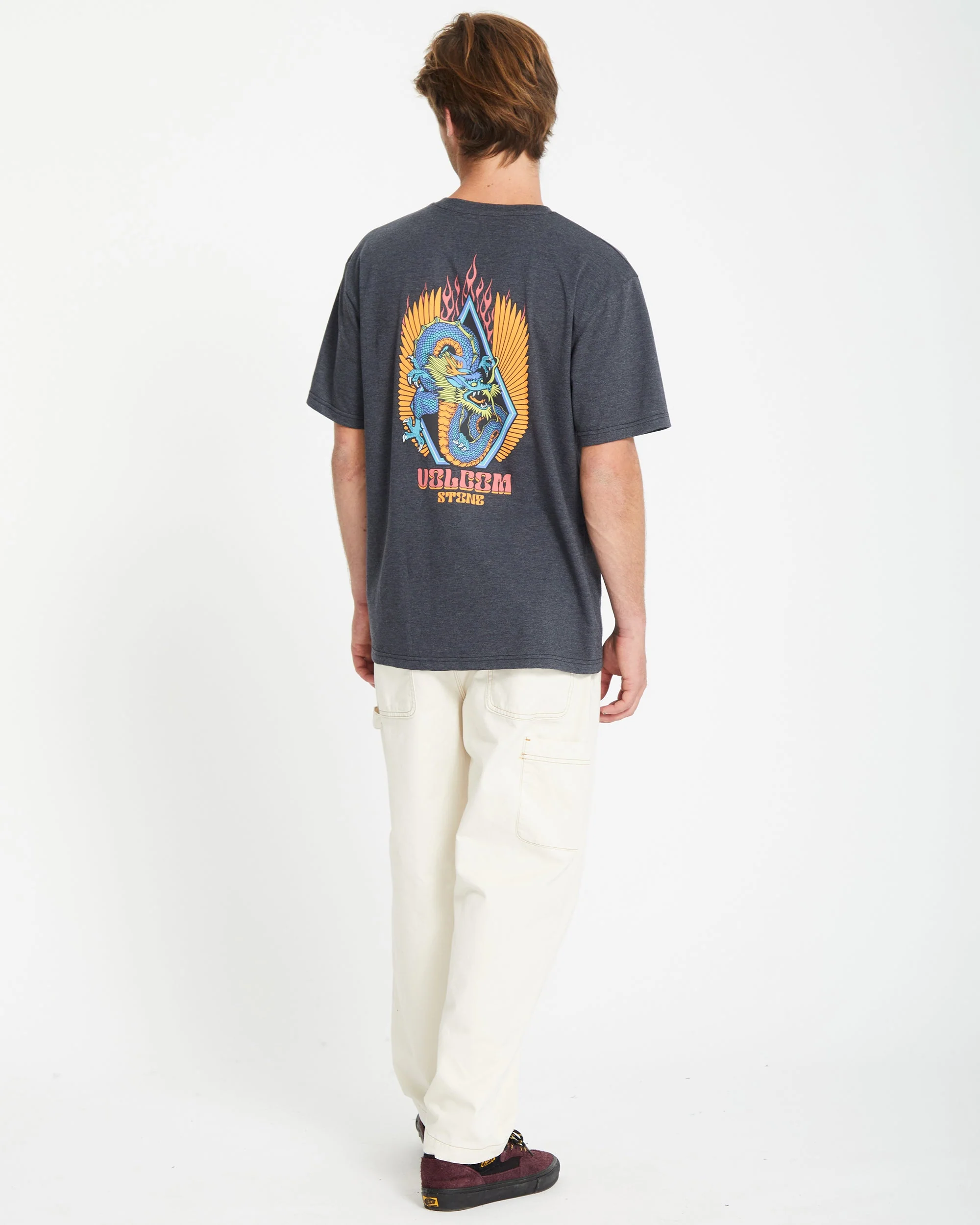 T-shirt Draggin Stone - HEATHER BLACK - Image 7