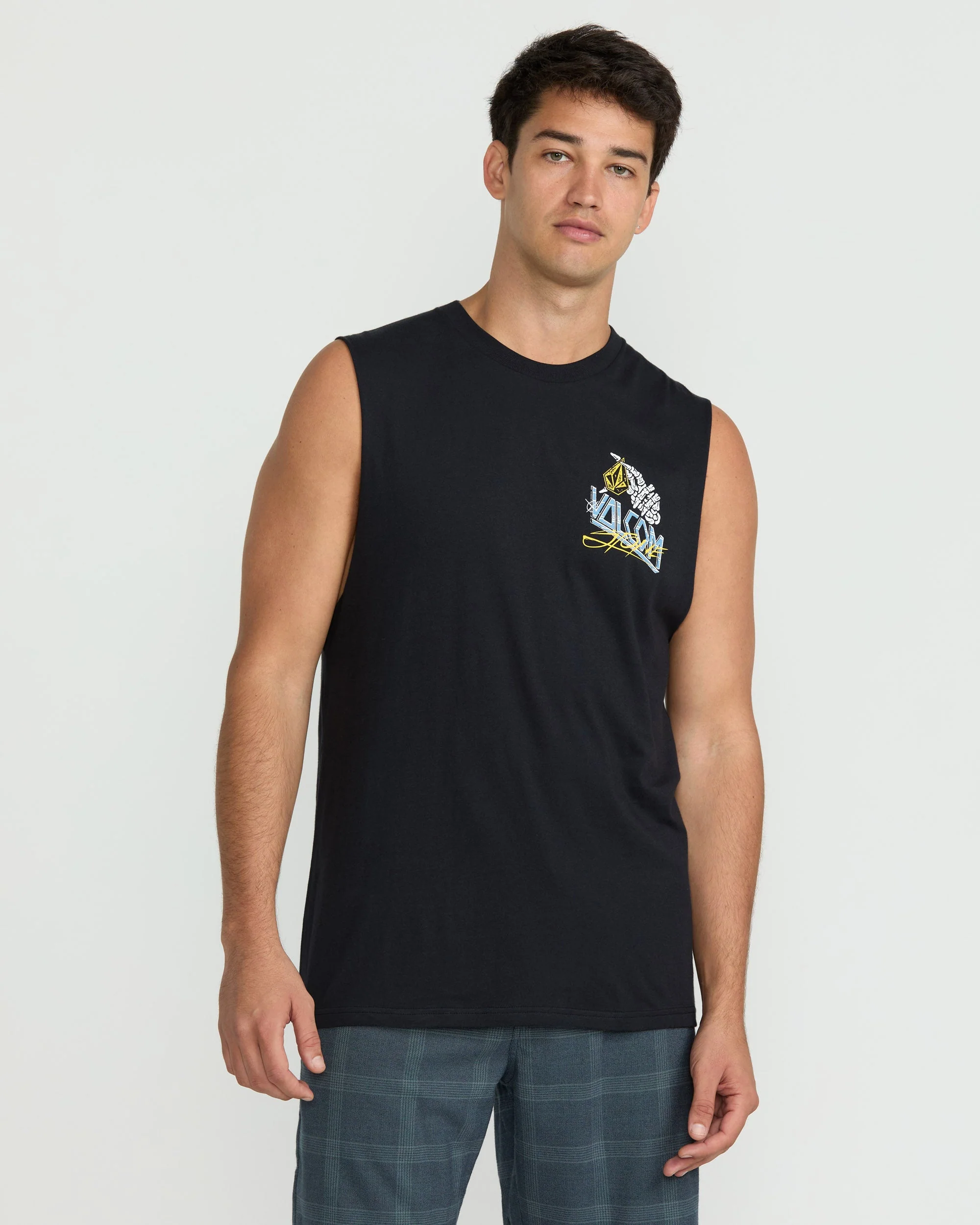 T-Shirt Dropped This Sleeveless - Antique Black