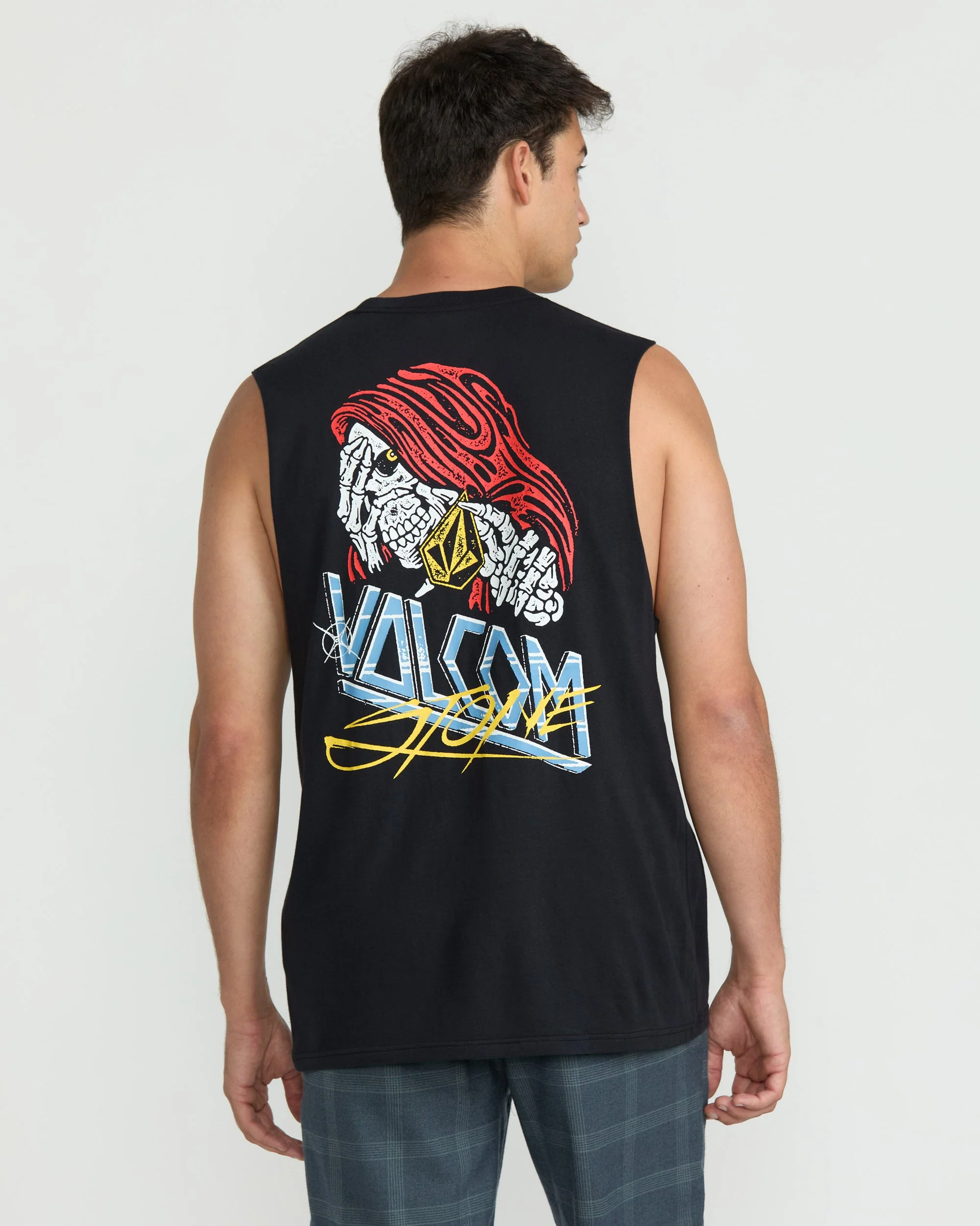 T-Shirt Dropped This Sleeveless - Antique Black - Image 2