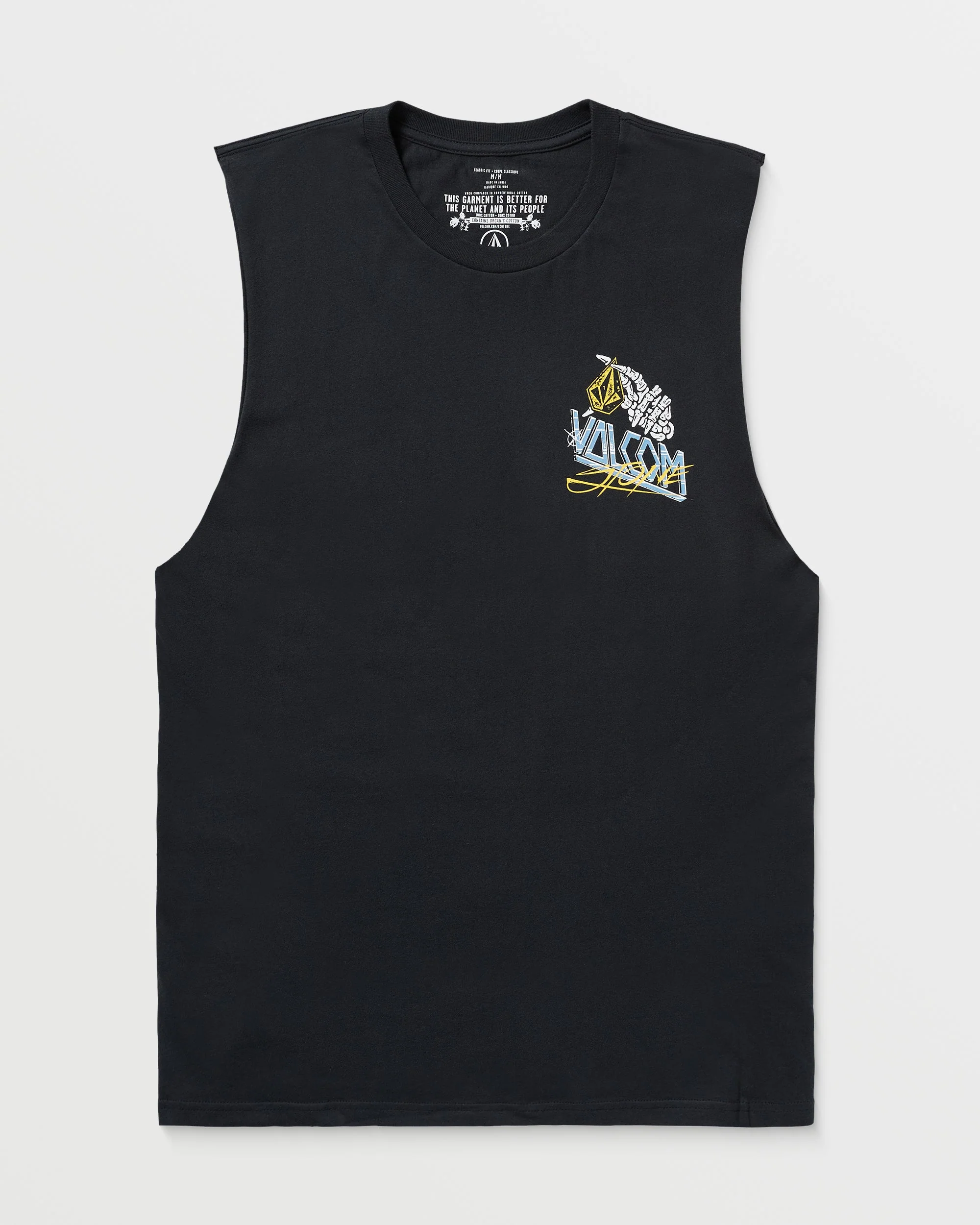 T-Shirt Dropped This Sleeveless - Antique Black - Image 6