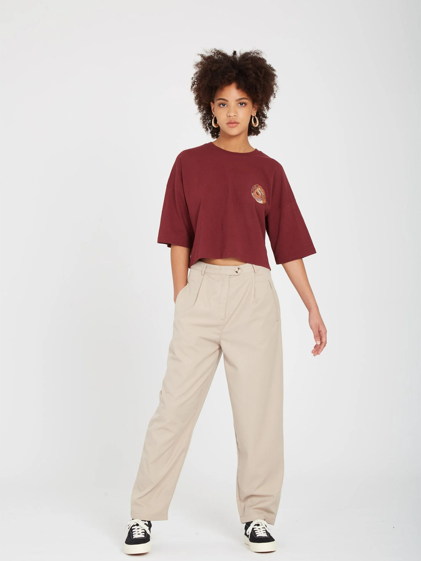 T-shirt Drumstone - BURGUNDY - Image 3