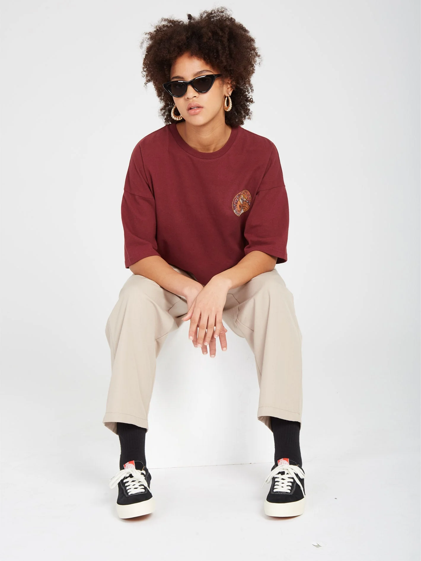 T-shirt Drumstone - BURGUNDY - Image 9