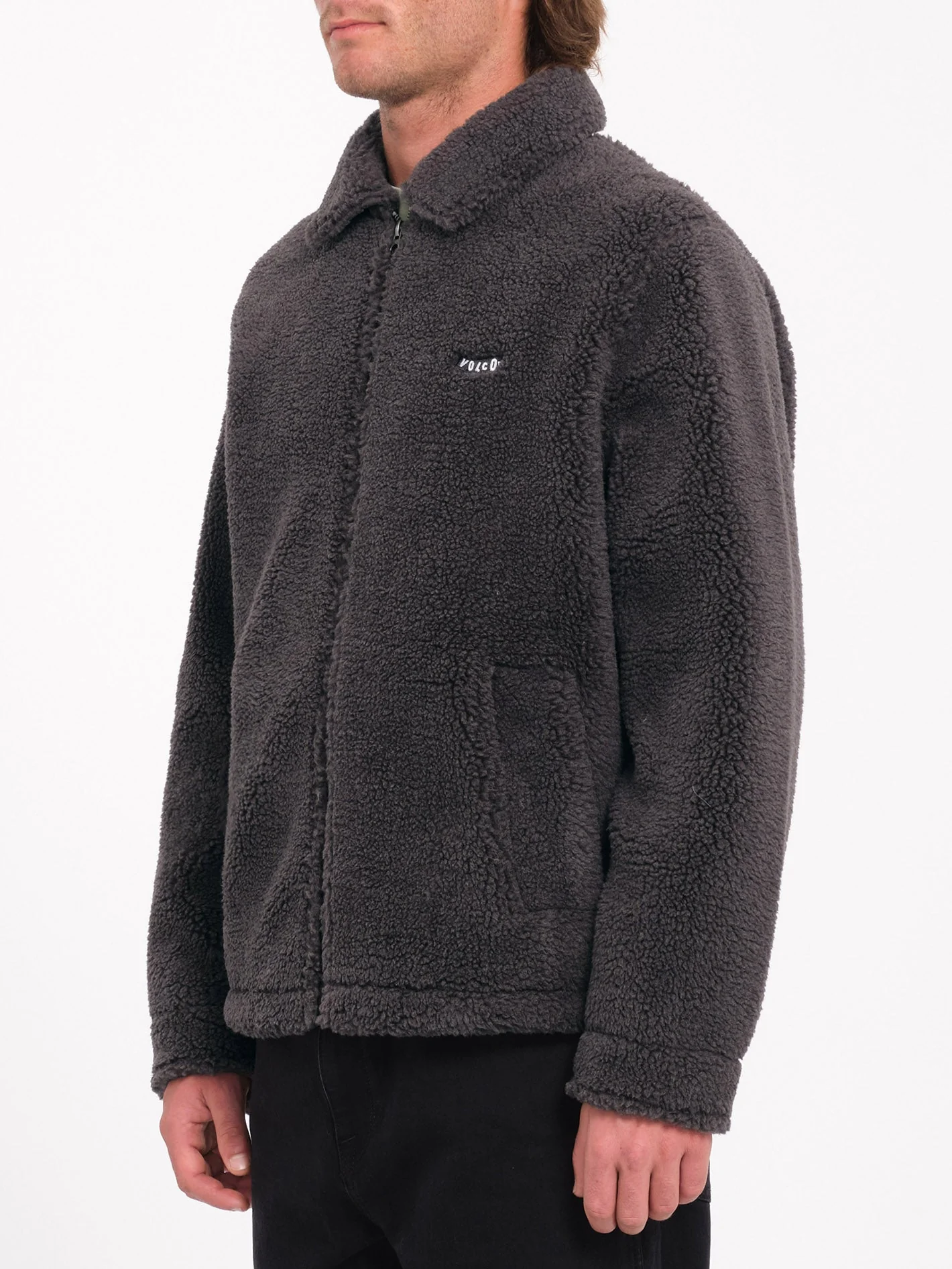 Veste Sherpa Zippée Edwart ll - ASPHALT BLACK - Image 3