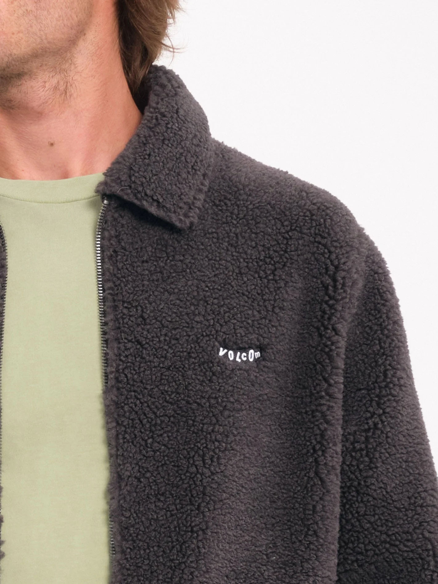 Veste Sherpa Zippée Edwart ll - ASPHALT BLACK - Image 4