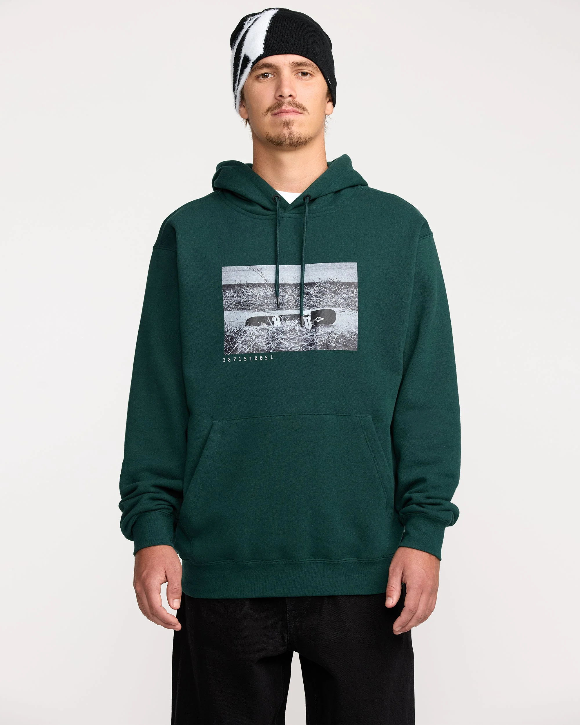 Sweat à capuche Essential - Black Green