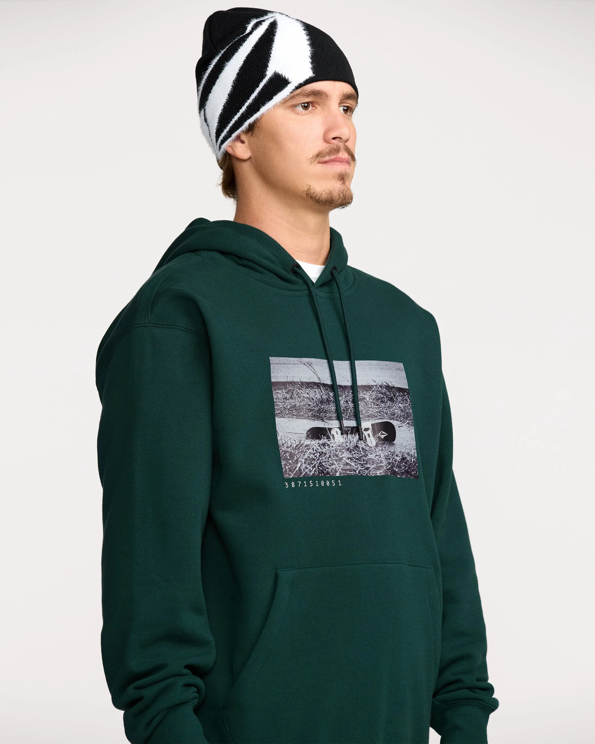 Sweat à capuche Essential - Black Green - Image 5