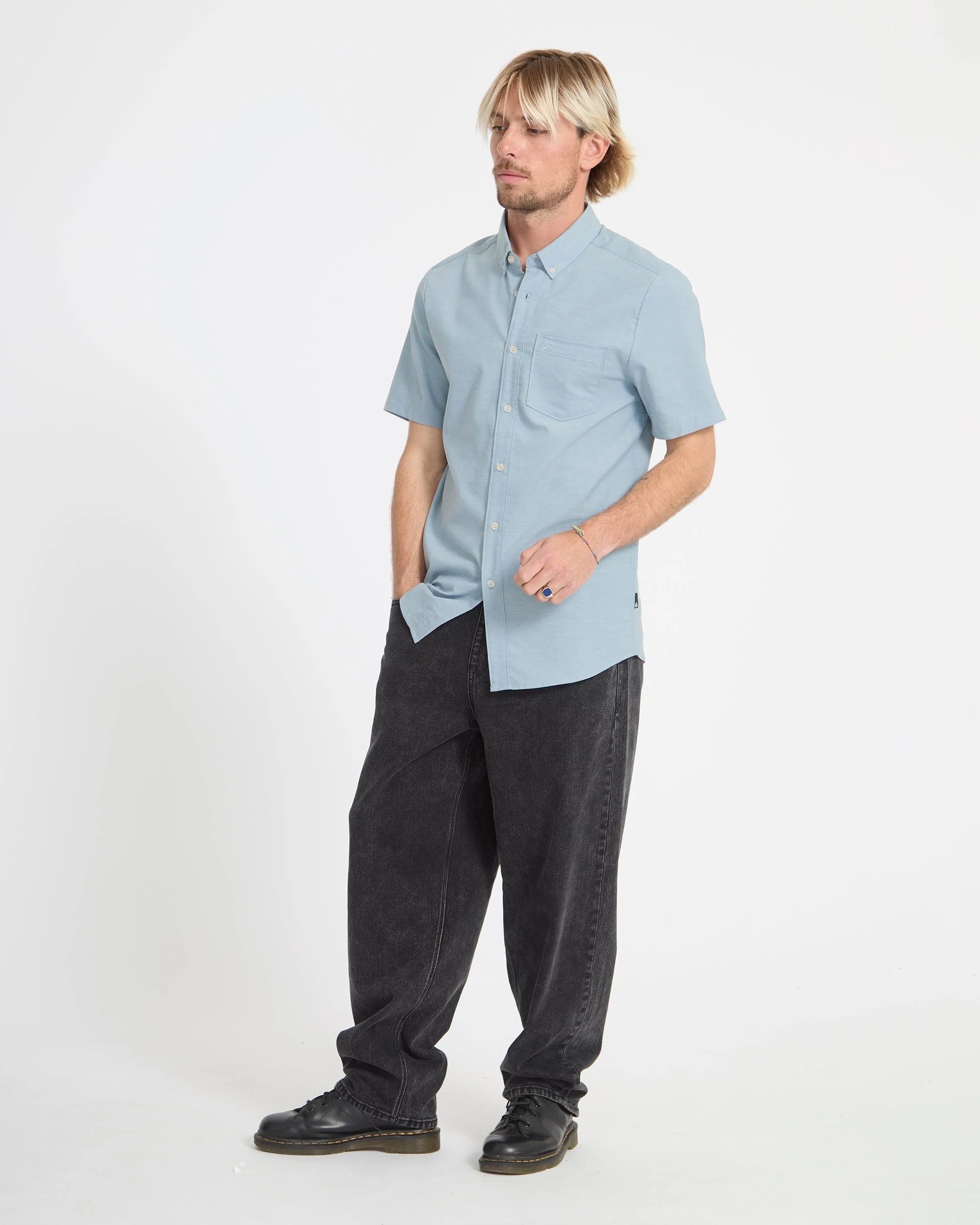 Chemise Everett Oxford - Wrecked Indigo - Image 5
