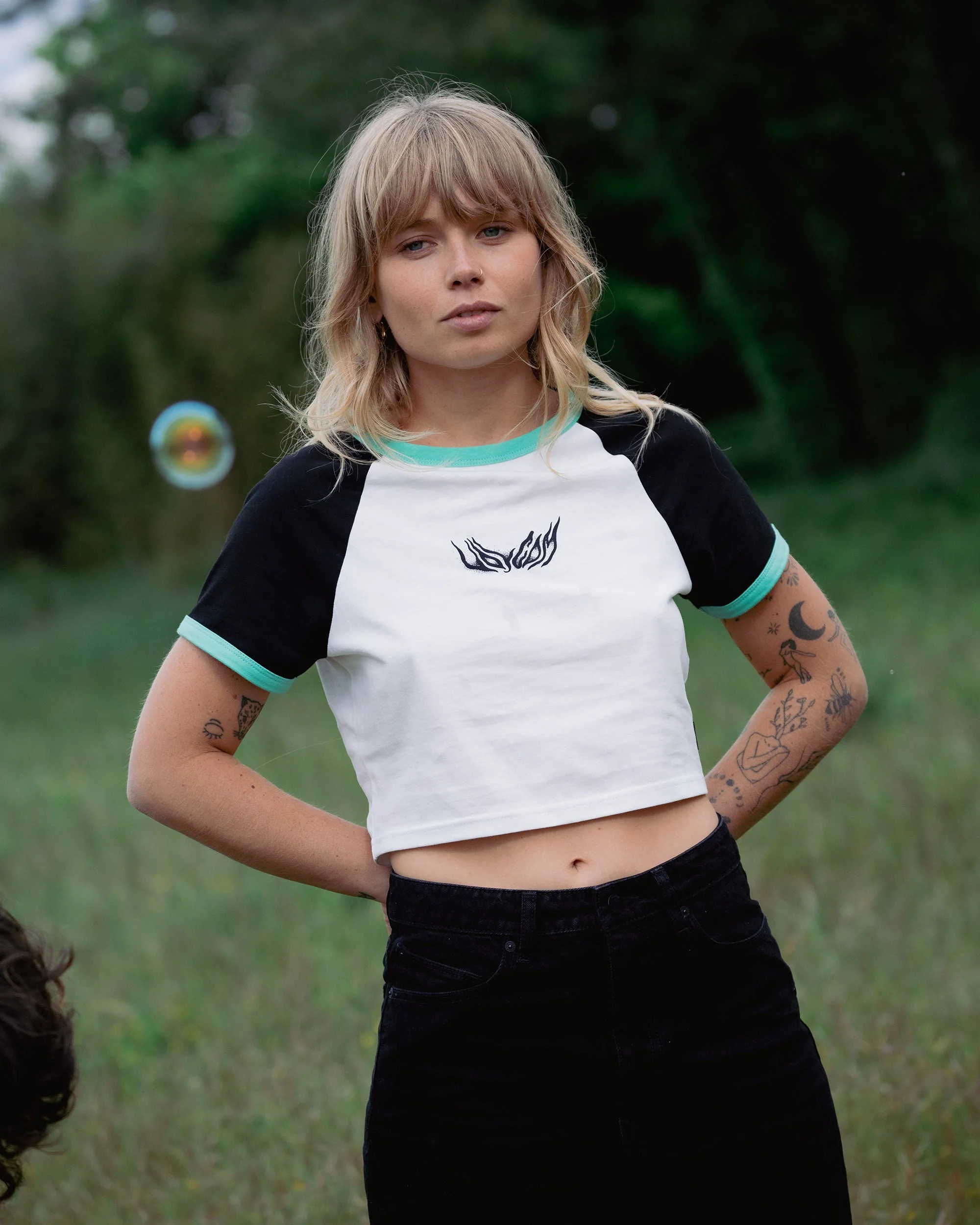 T-shirt Alix 2 - BLACK WHITE - Image 2