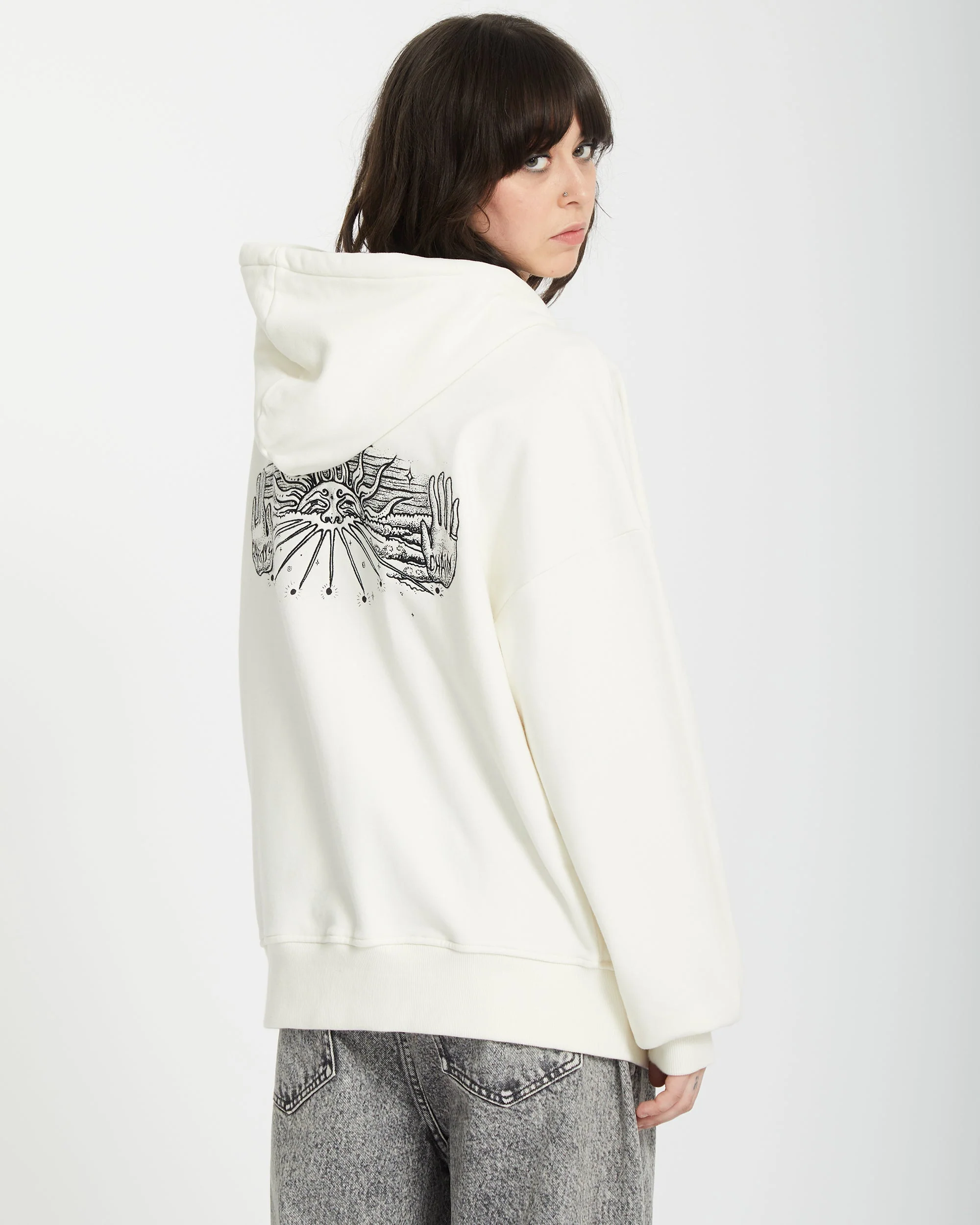 Sweat à Capuche Zippé Alix - STAR WHITE - Image 2