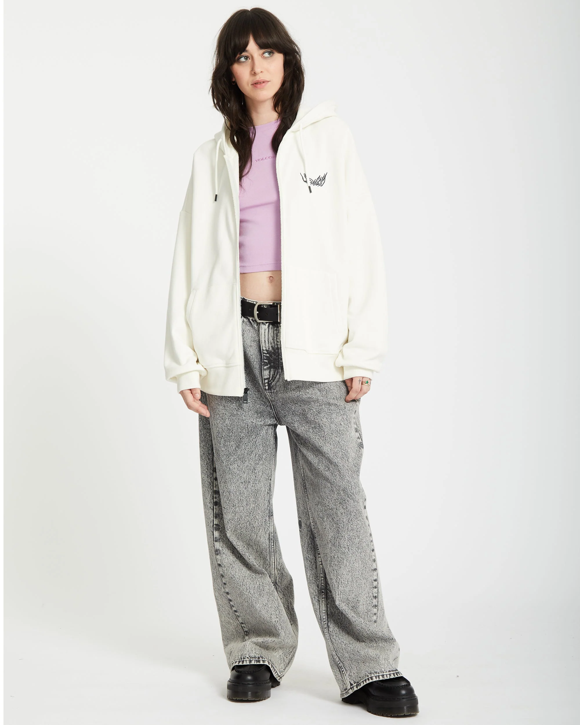 Sweat à Capuche Zippé Alix - STAR WHITE - Image 6