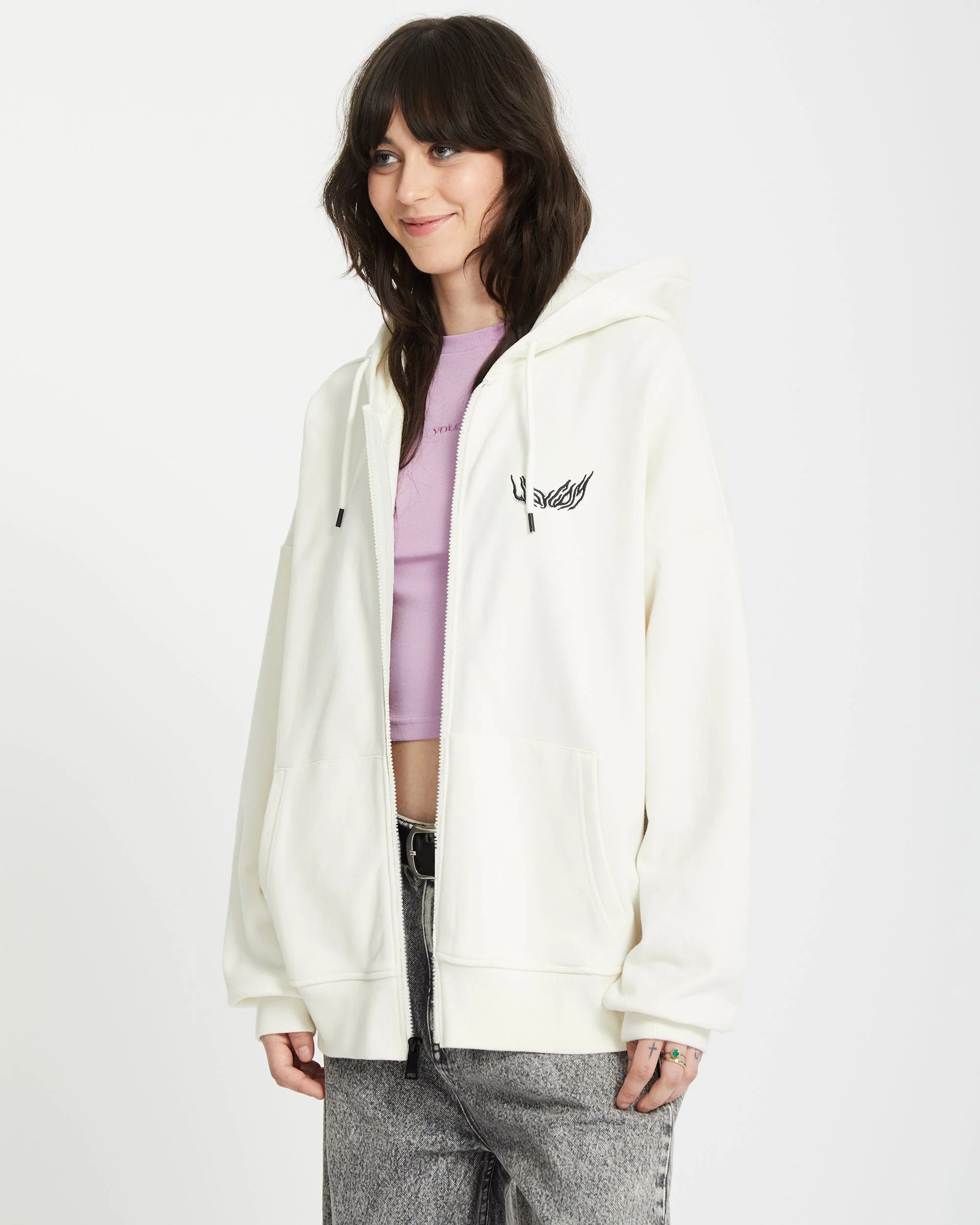 Sweat à Capuche Zippé Alix - STAR WHITE - Image 7