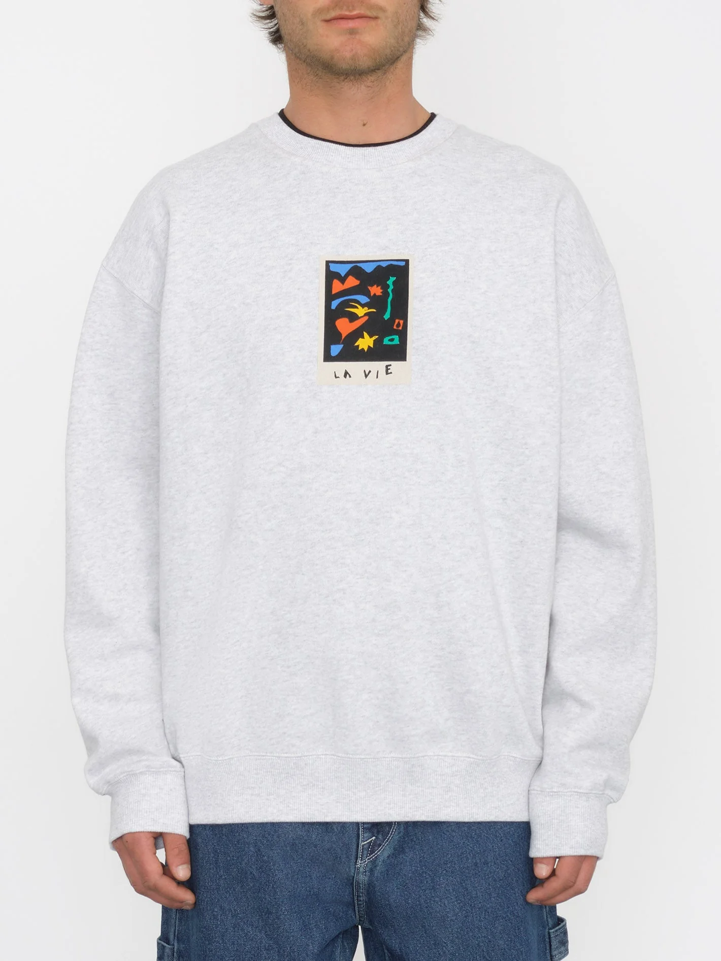 Sweatshirt Arthur Longo - BONE HEATHER - Image 4