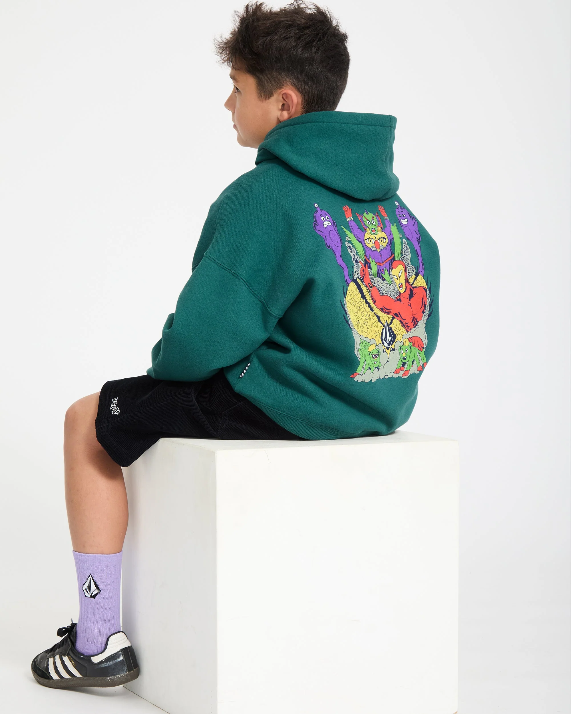 Sweat à capuche Ben Sanair - Rifle Green - (ENFANT) - Image 12