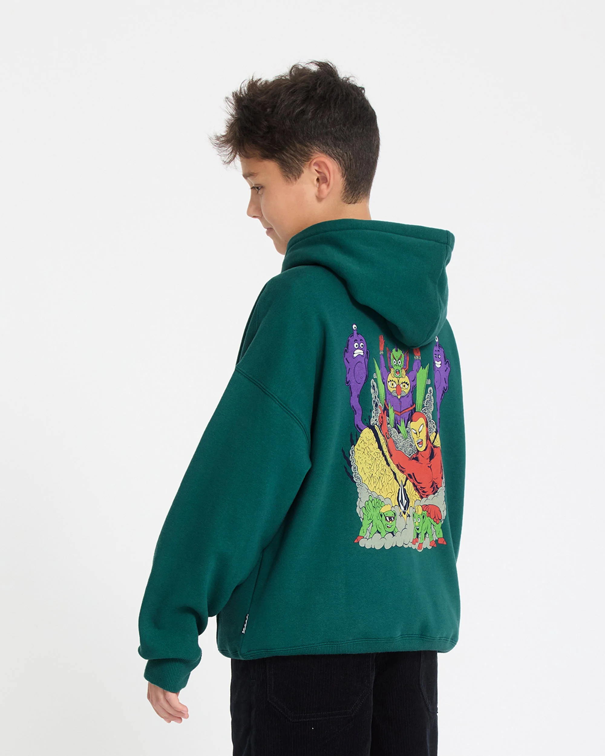 Sweat à capuche Ben Sanair - Rifle Green - (ENFANT) - Image 2