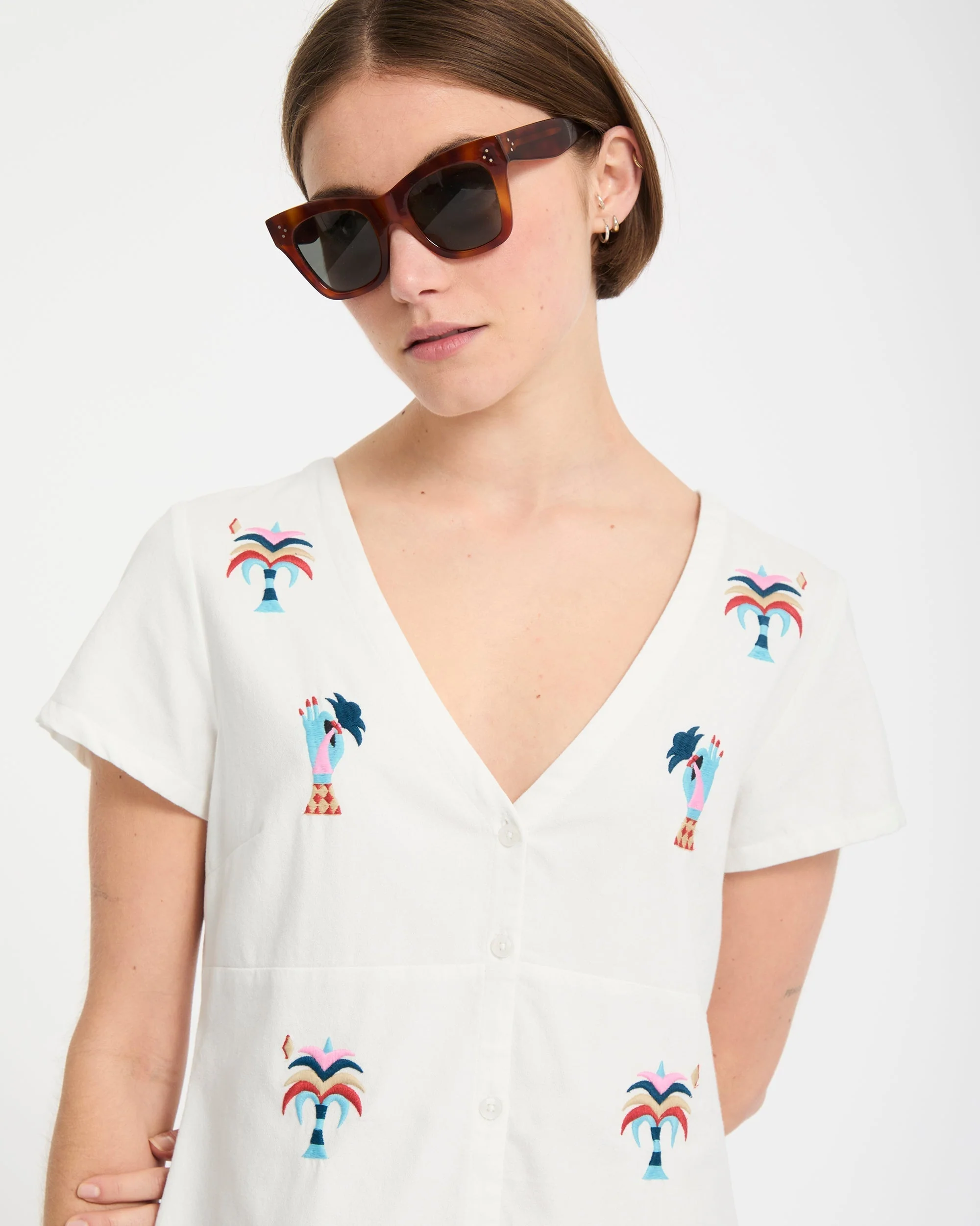 Robe chemise Bruno Lucas - Off White - Image 10