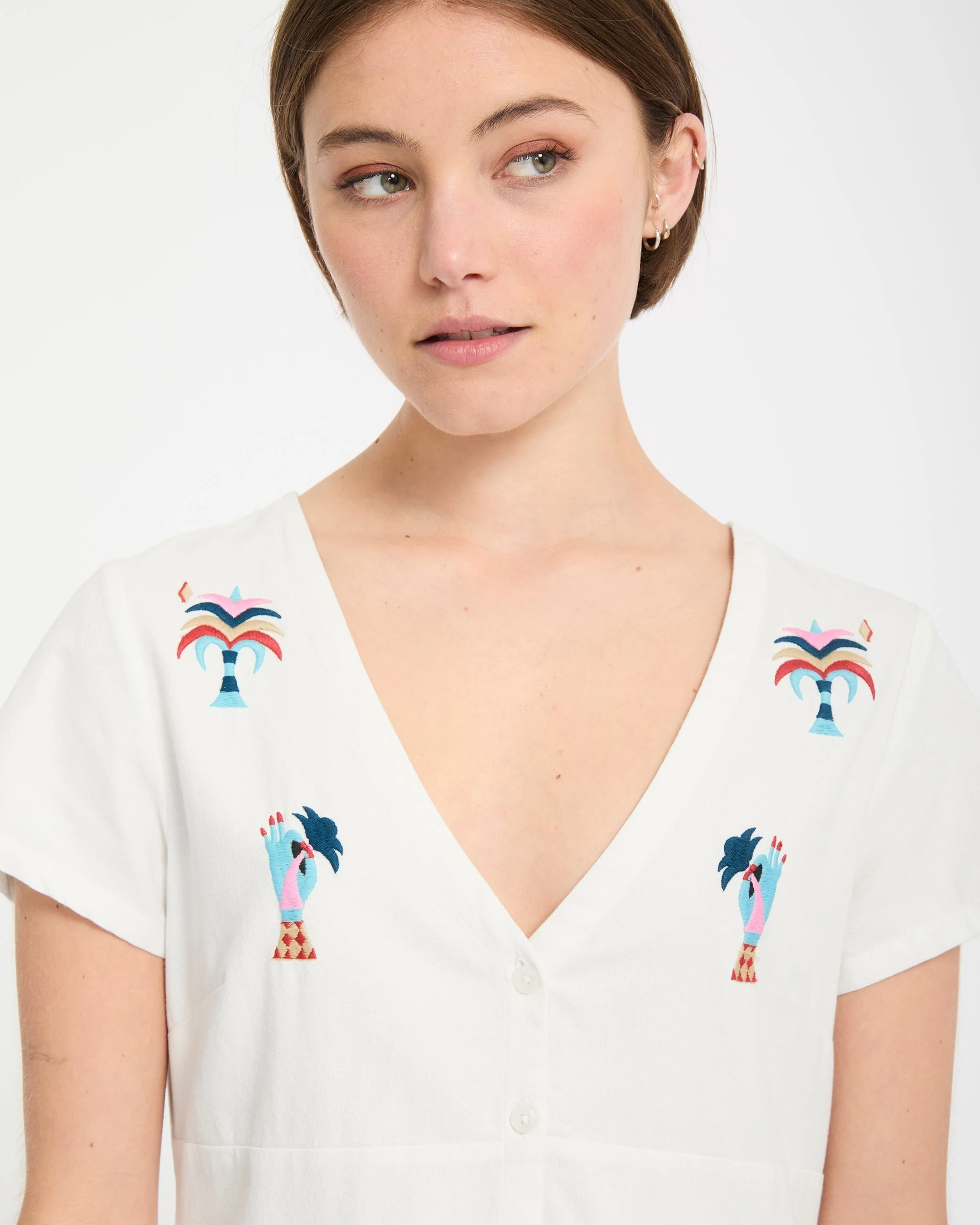Robe chemise Bruno Lucas - Off White - Image 7