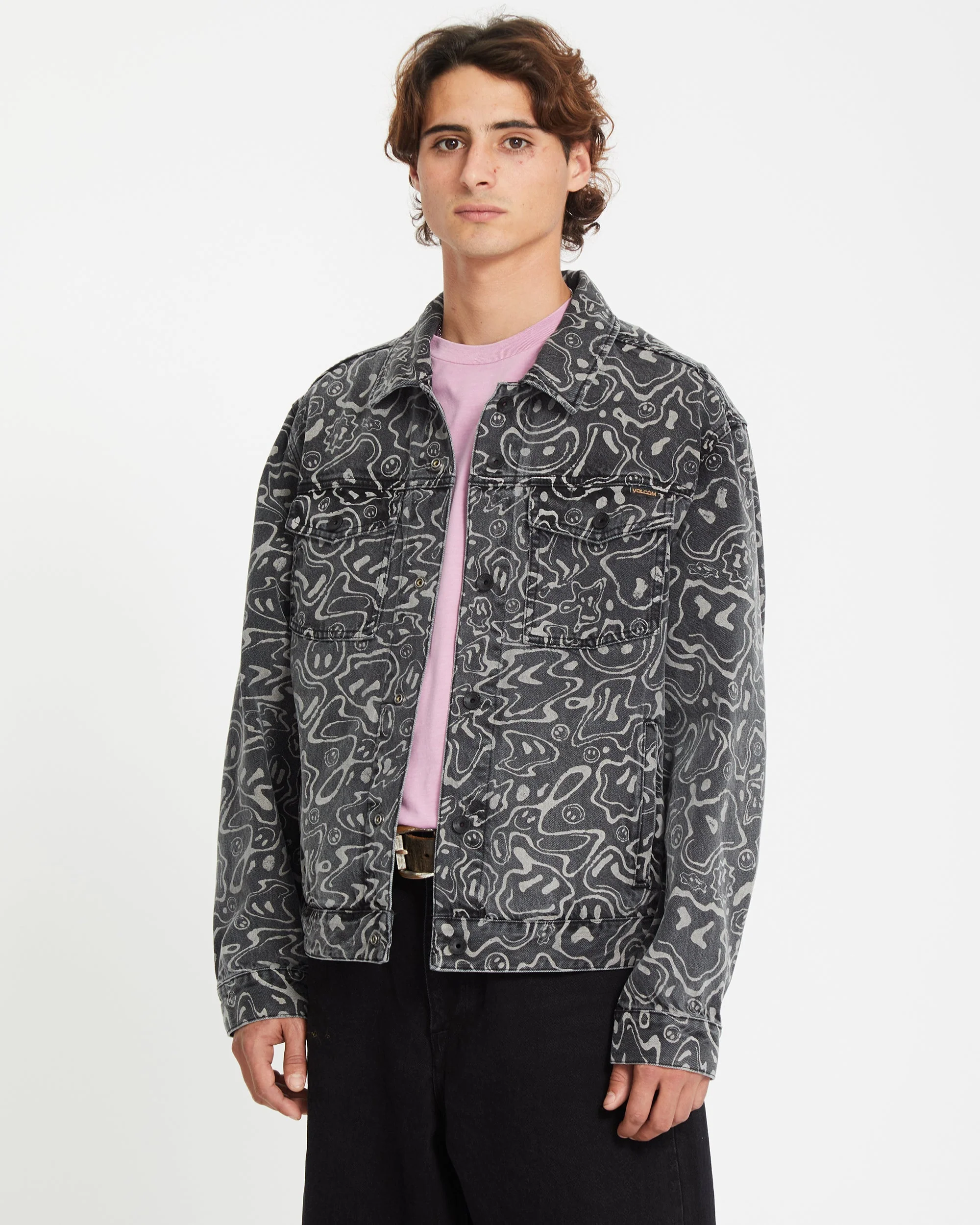 Veste Denim Filip Rygalski - BLACK PRINT - Image 3