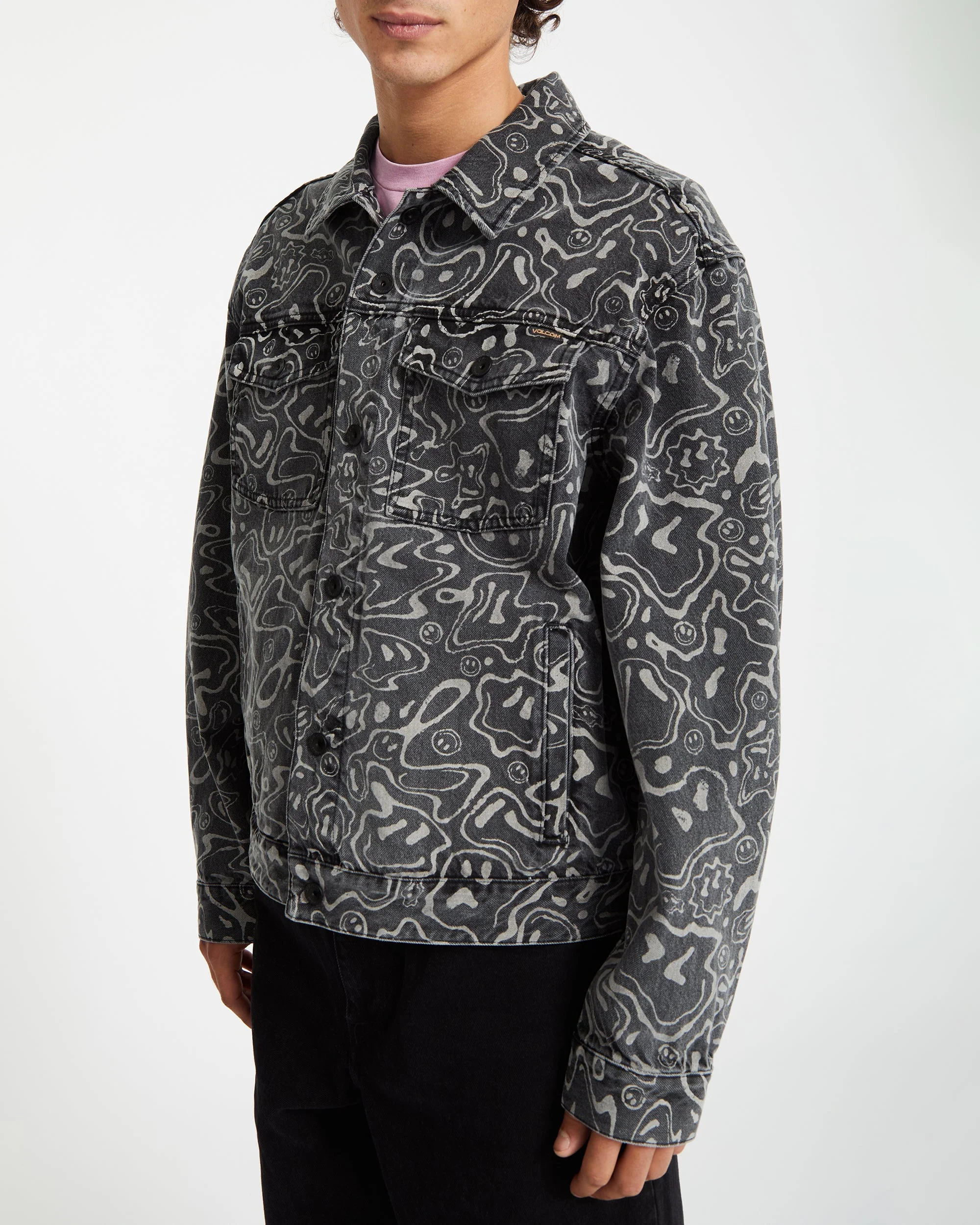 Veste Denim Filip Rygalski - BLACK PRINT - Image 6