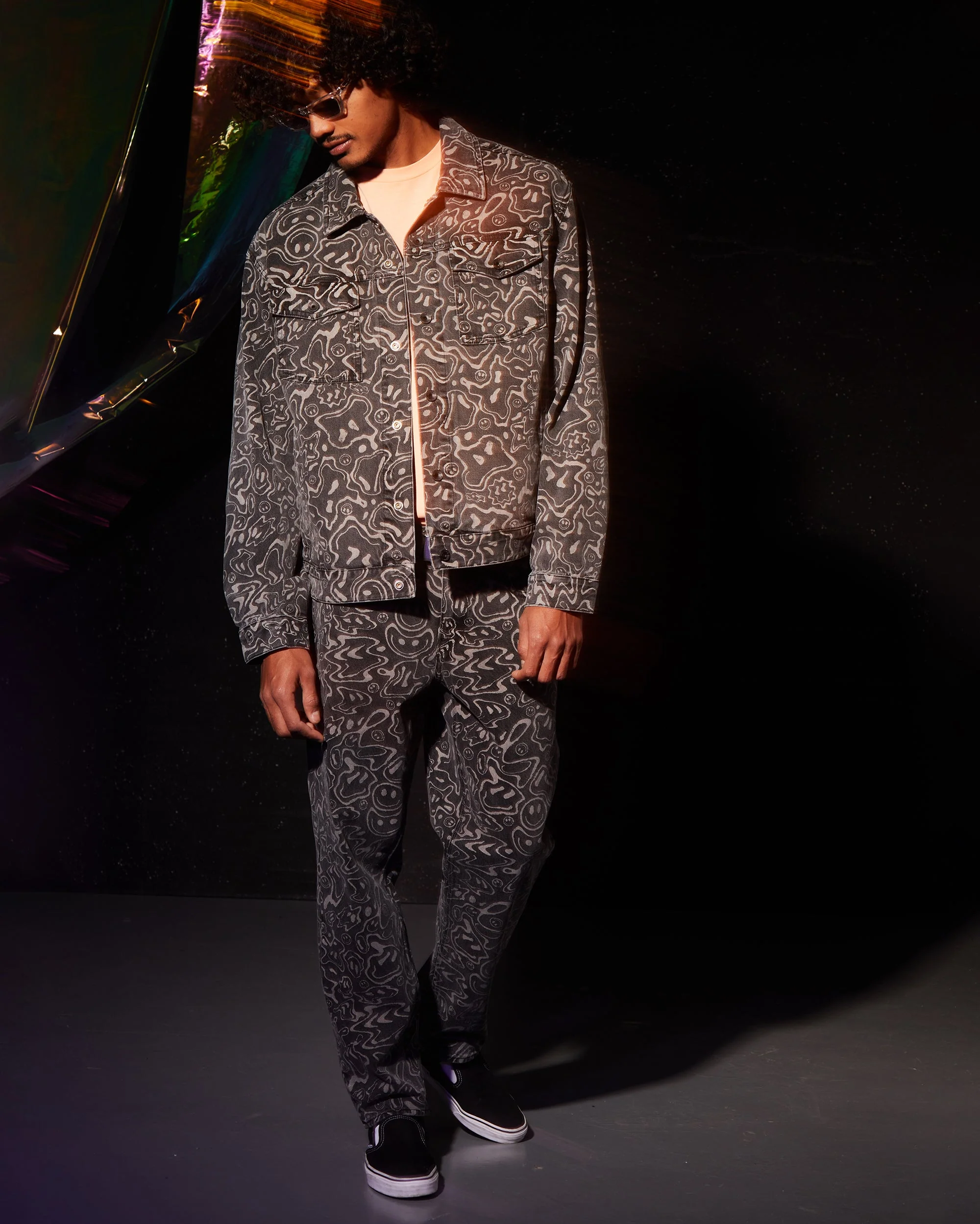 Veste Denim Filip Rygalski - BLACK PRINT - Image 8