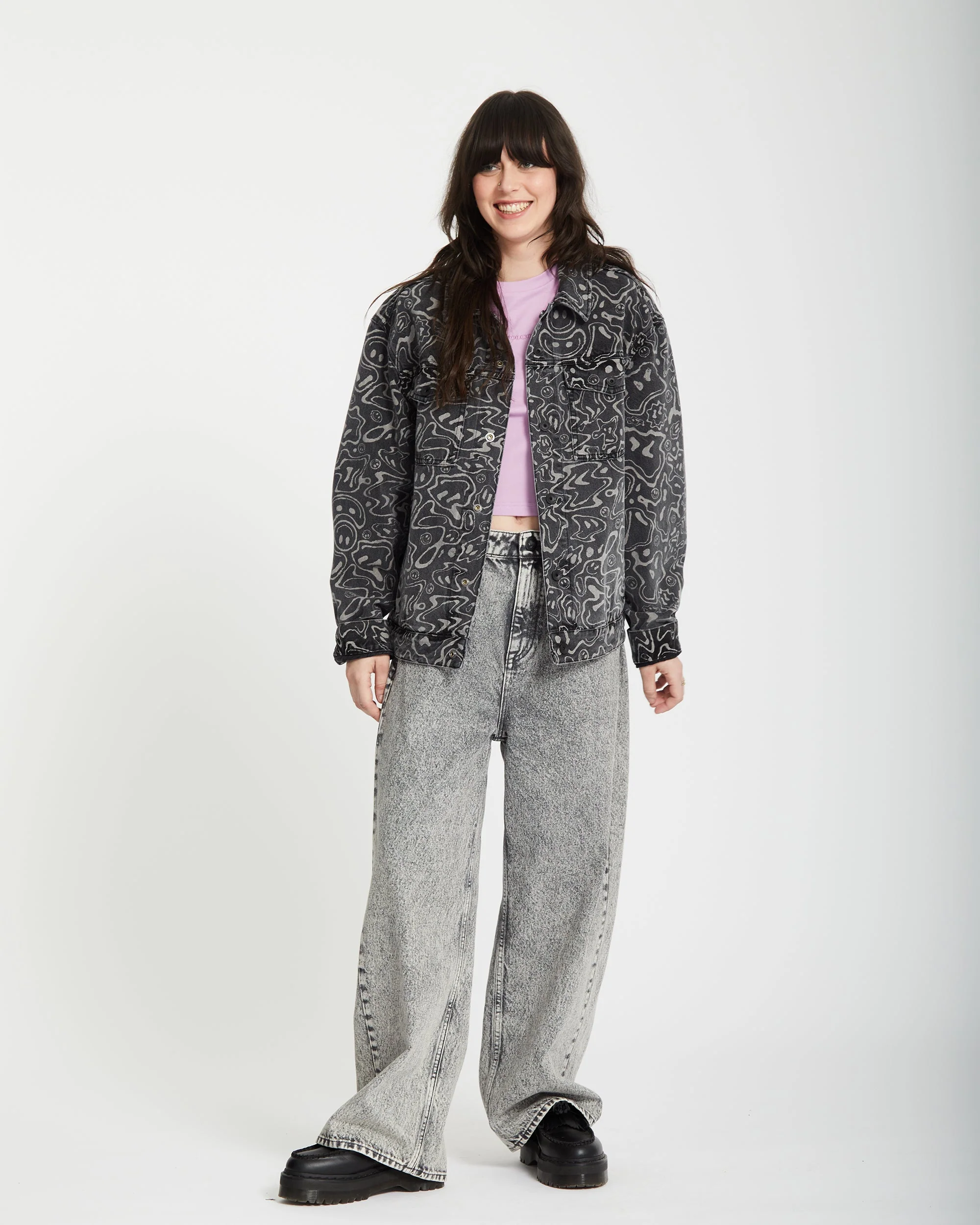 Veste Denim Filip Rygalski - BLACK PRINT - Image 9