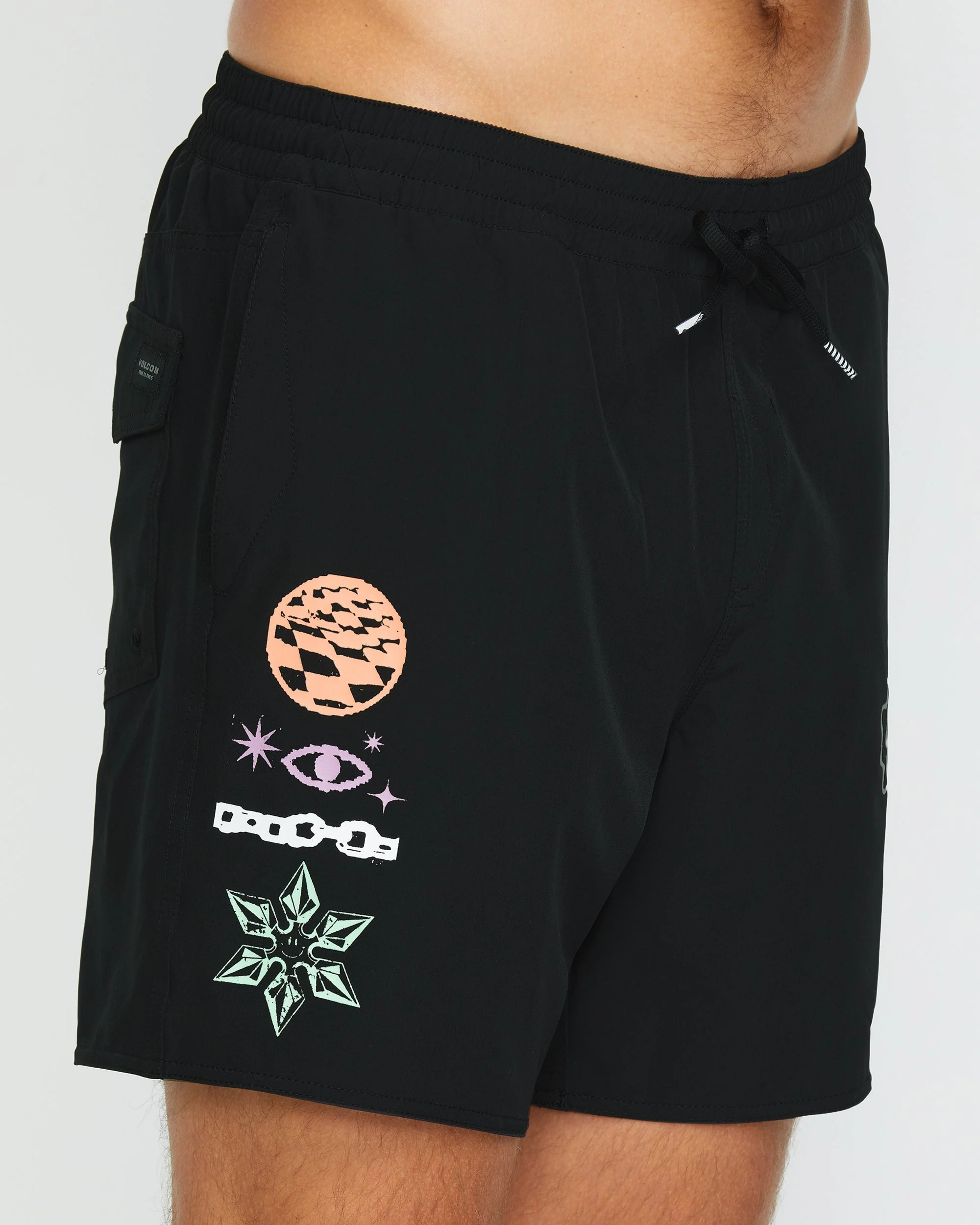 Boardshort Filip Rygalski Trunk 17" - BLACK - Image 4