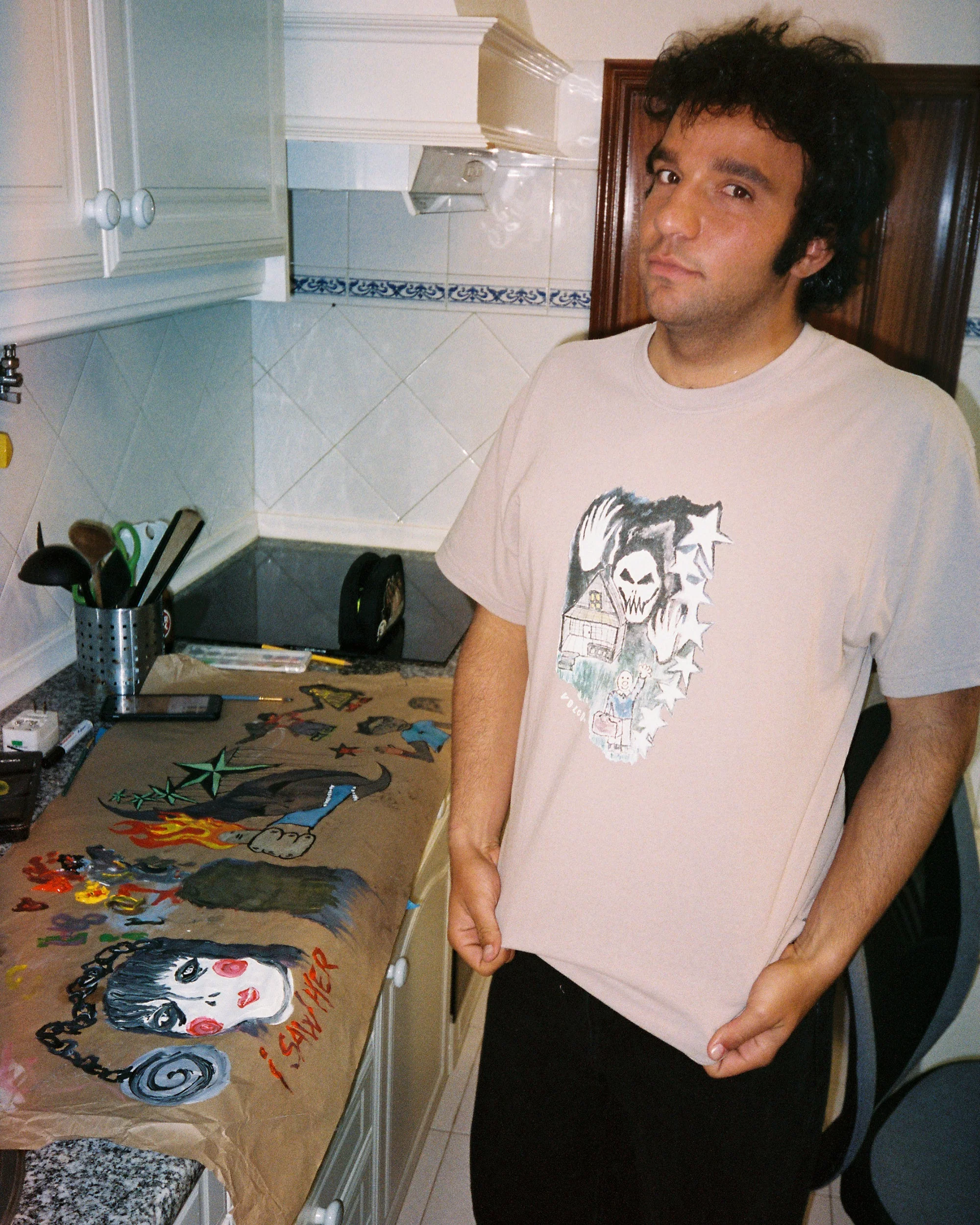 T-shirt Issam Auptel - Bark Brown - Image 5