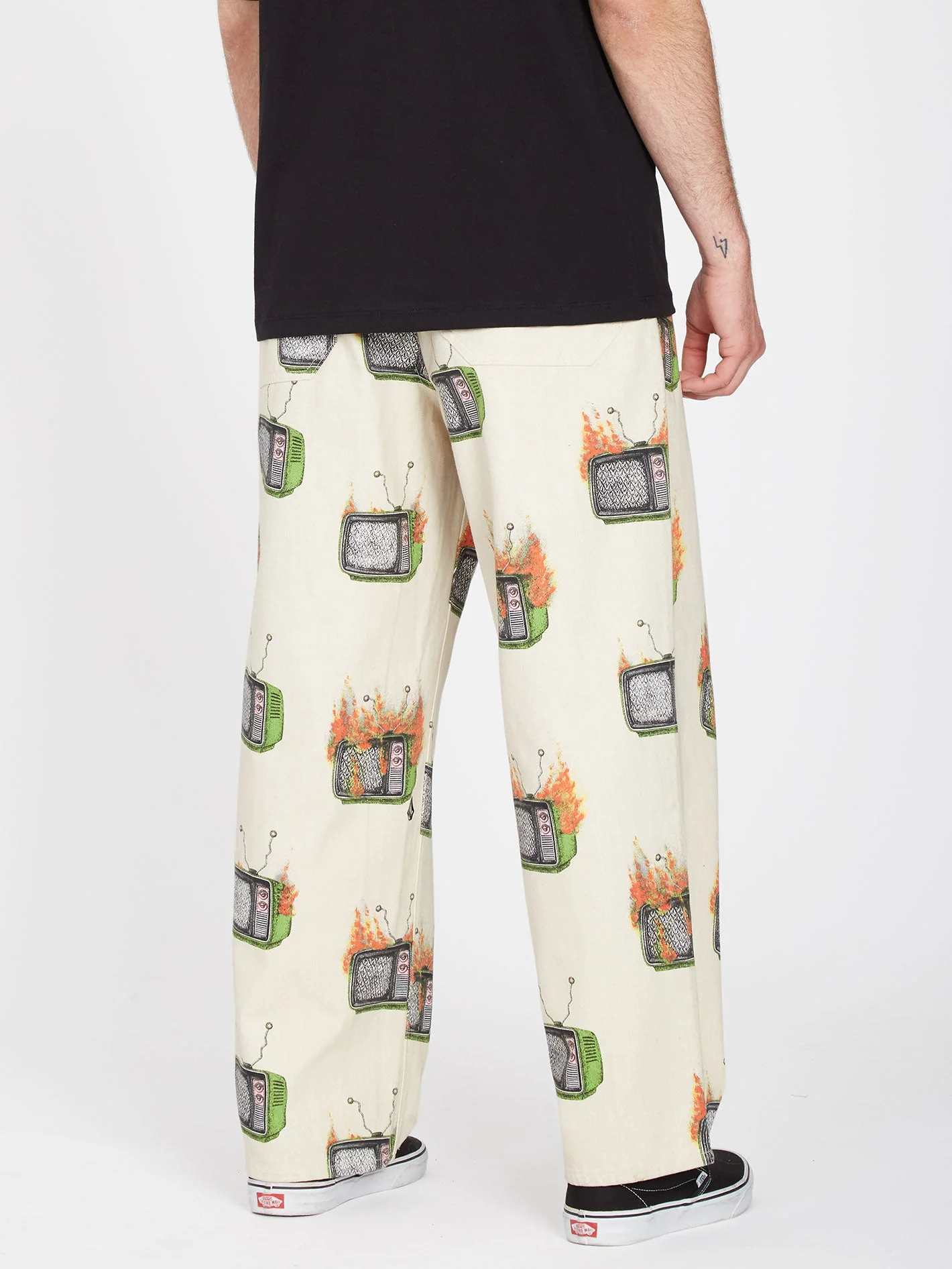 Pantalon Justin Hager Elasticated Waist - WHITECAP GREY - Image 4