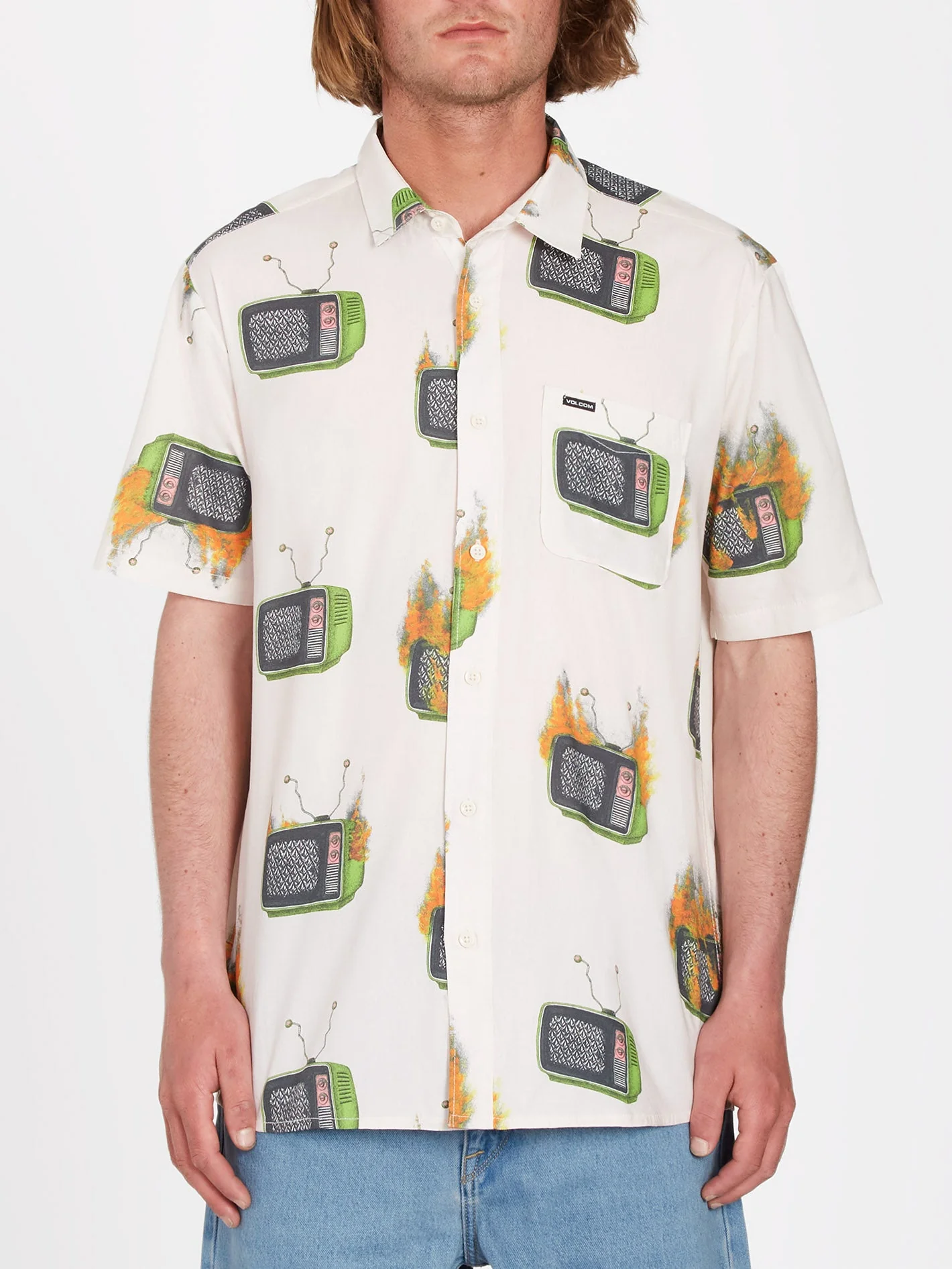 Chemise Justin Hager Woven - WHITECAP GREY - Image 2