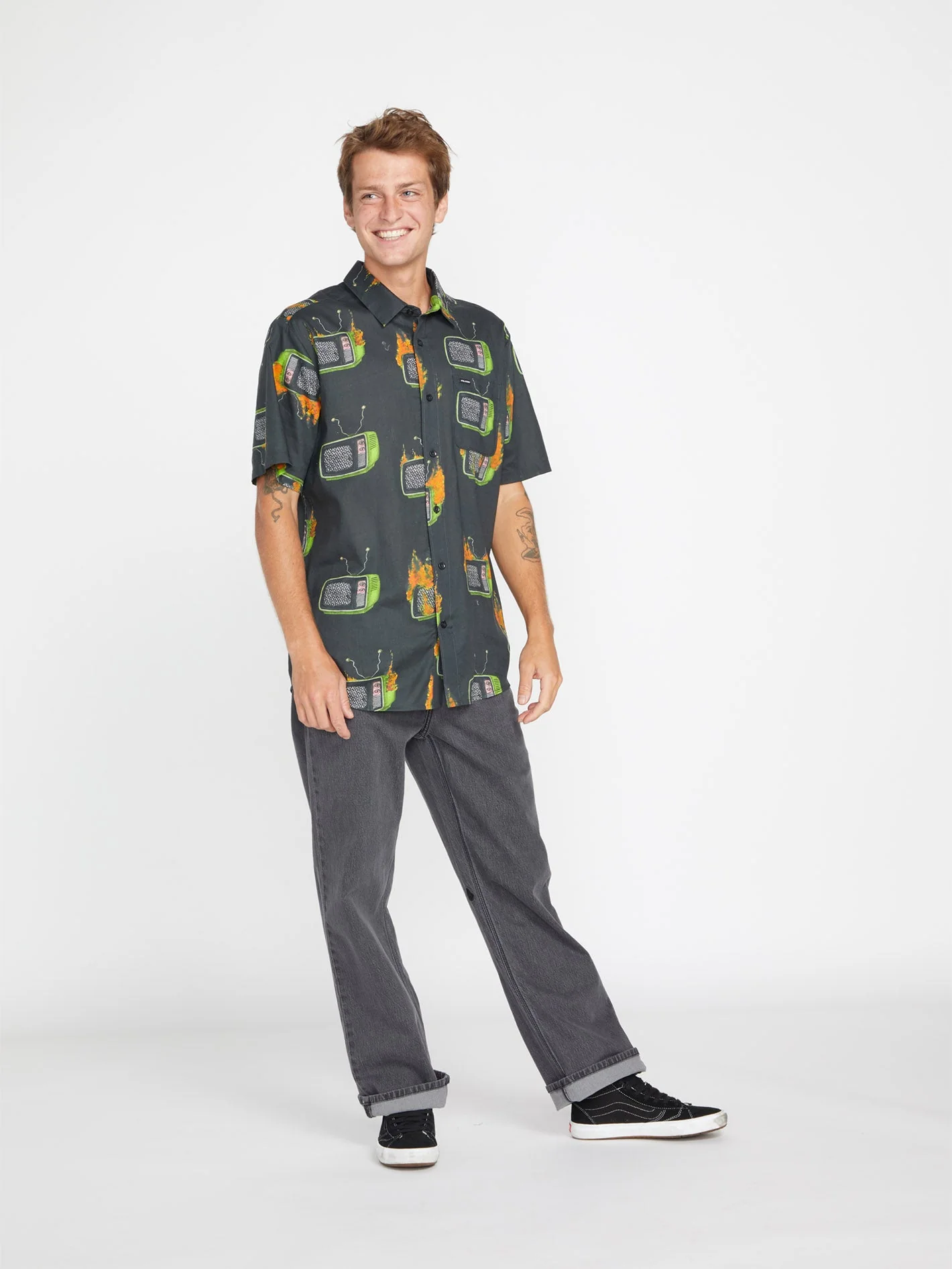 Chemise Justin Hager Woven - BLACK - Image 2