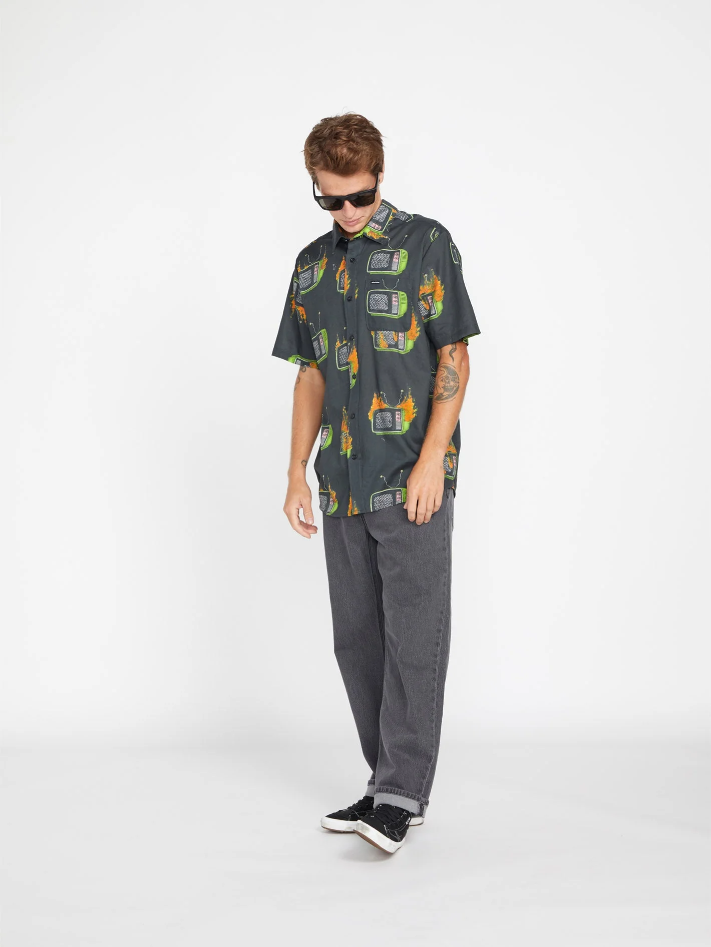 Chemise Justin Hager Woven - BLACK - Image 3