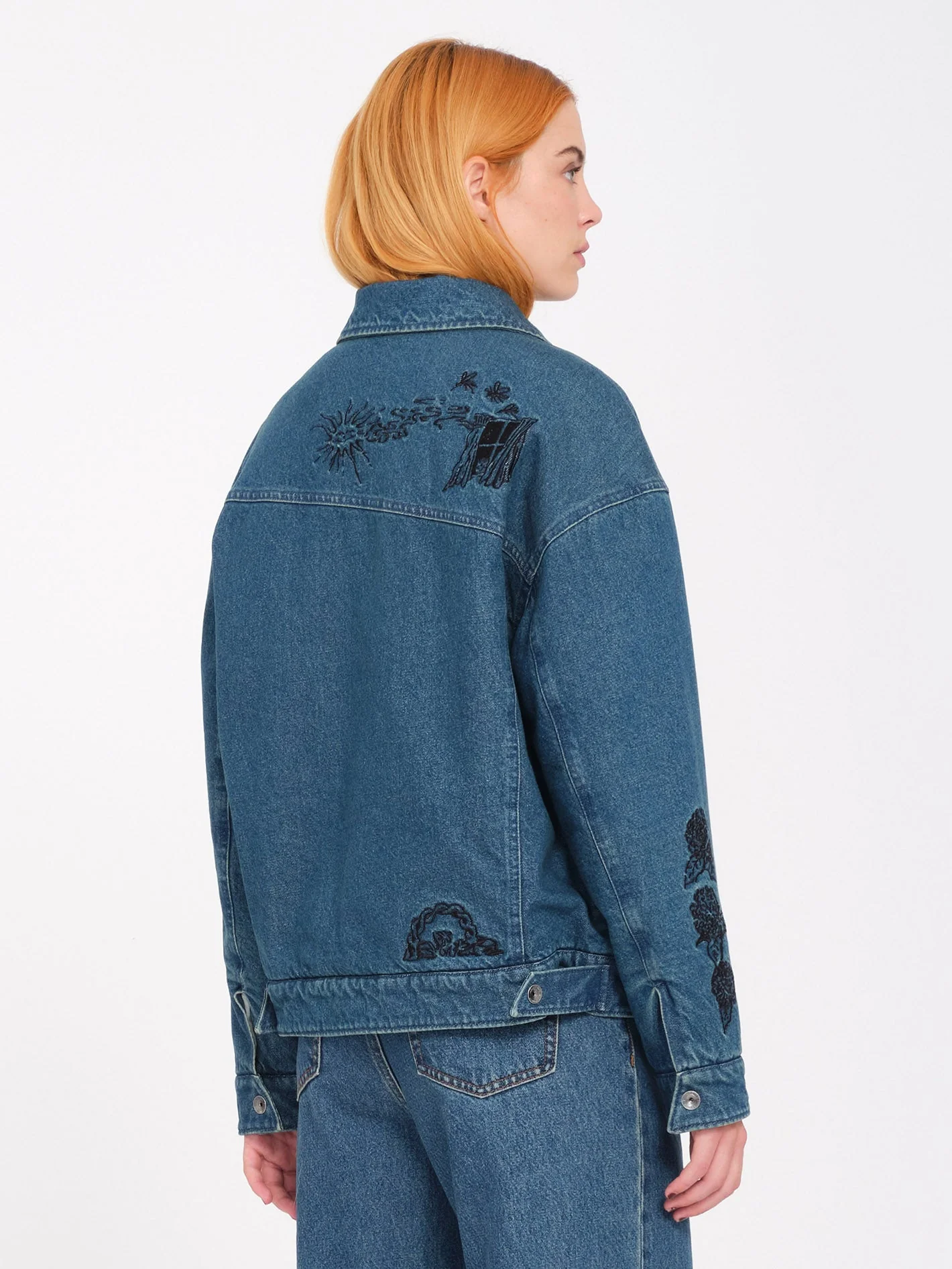 Veste en jean Keutchi - VINTAGE MARBLED INDIGO - Image 2
