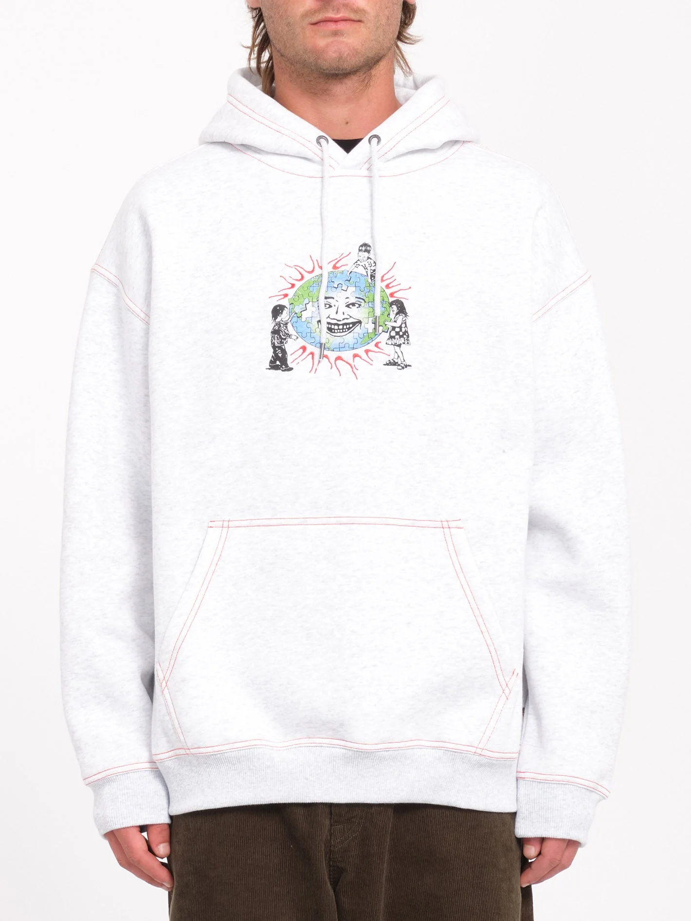 Sweat à capuche Keutchi 1 - BONE HEATHER - Image 3