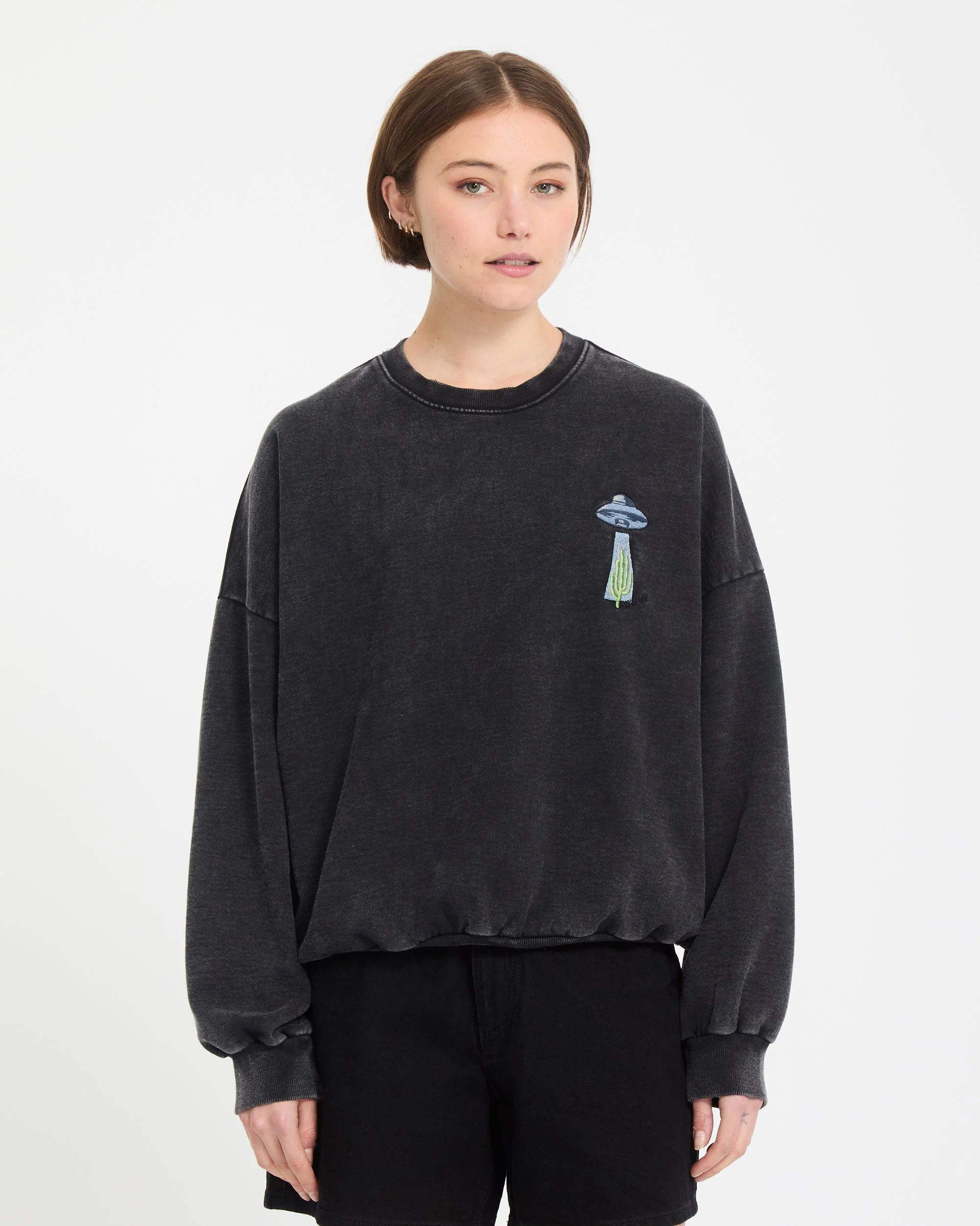 Sweatshirt Mickey Mason - Vintage Black - Image 3