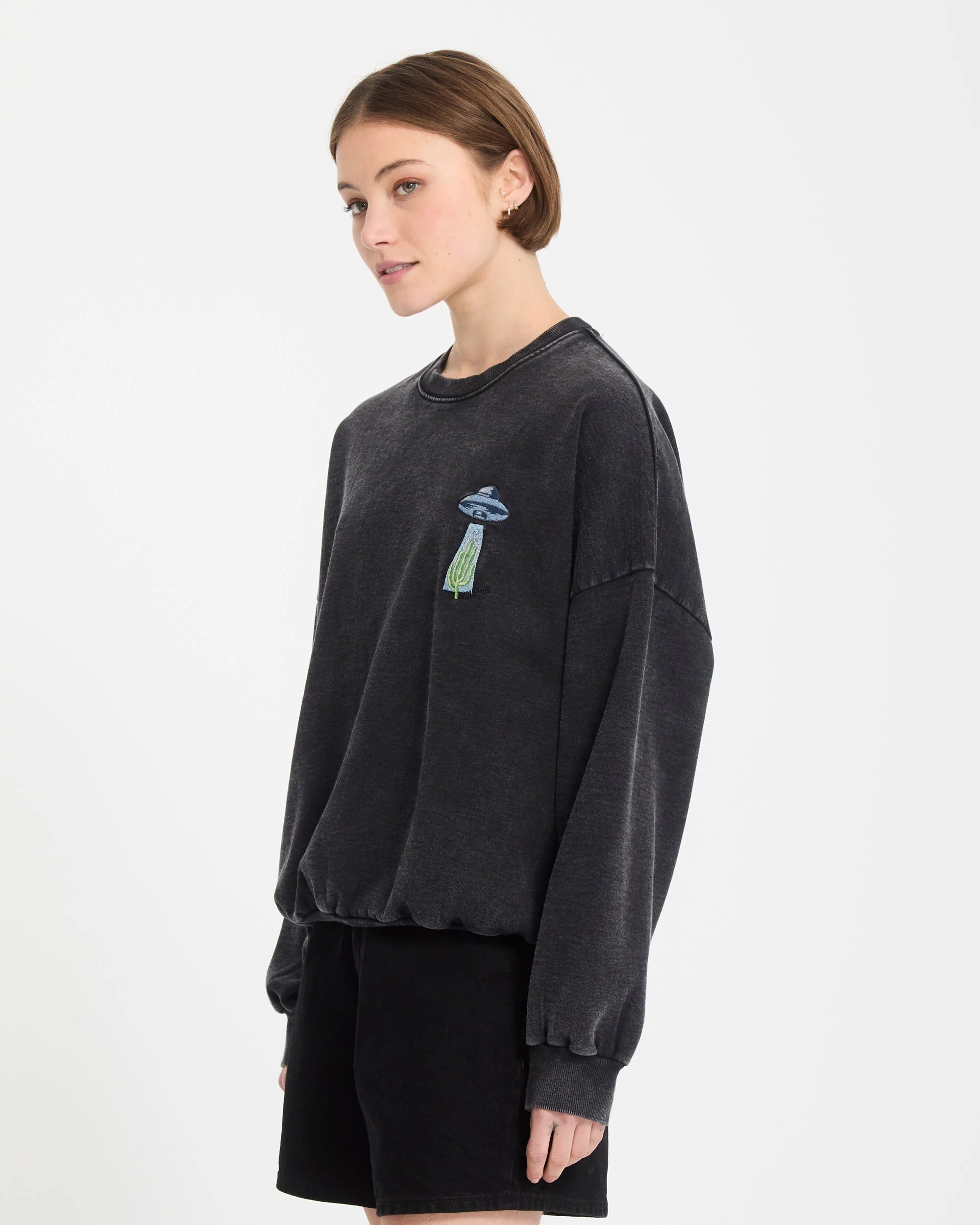 Sweatshirt Mickey Mason - Vintage Black - Image 5