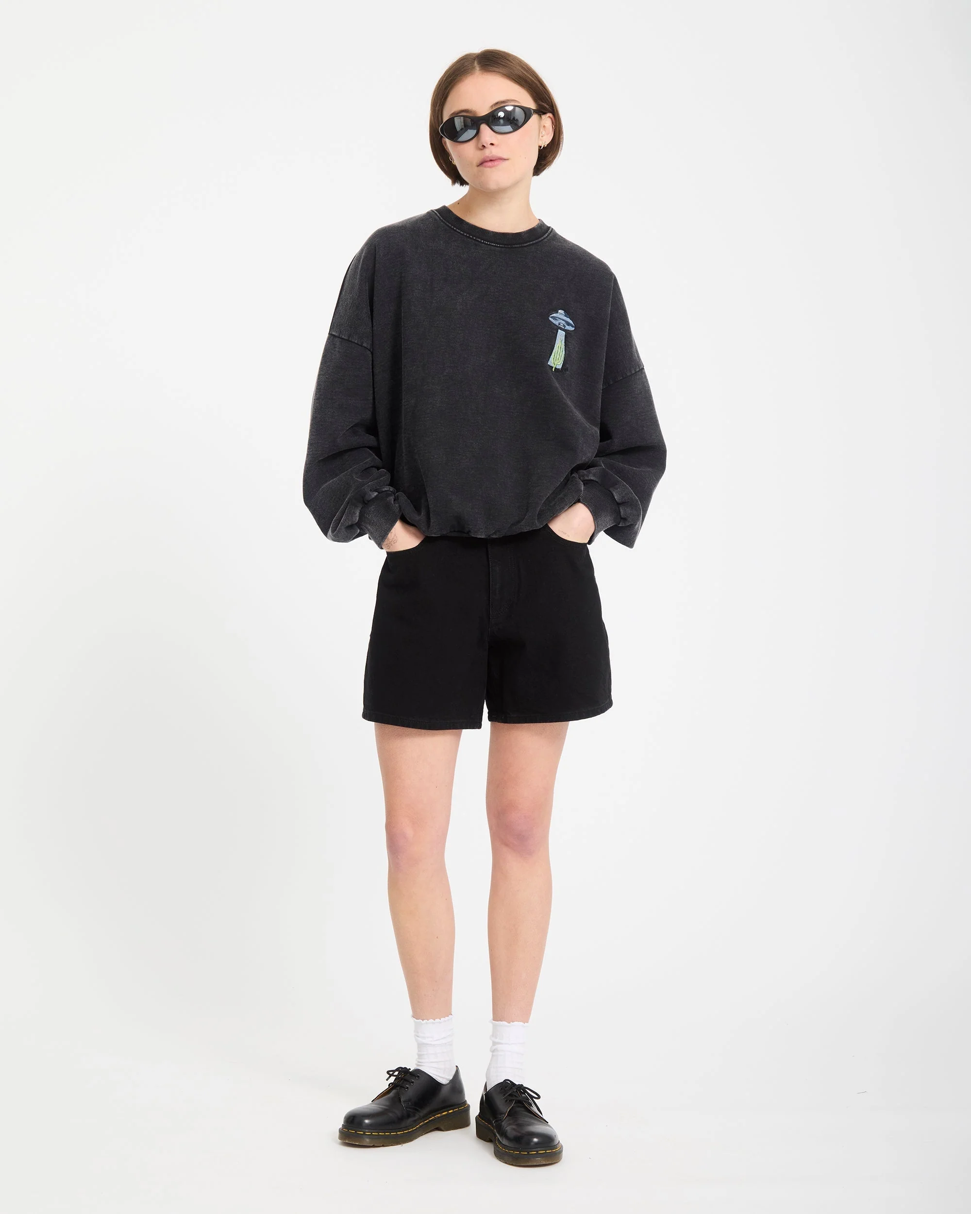 Sweatshirt Mickey Mason - Vintage Black - Image 7