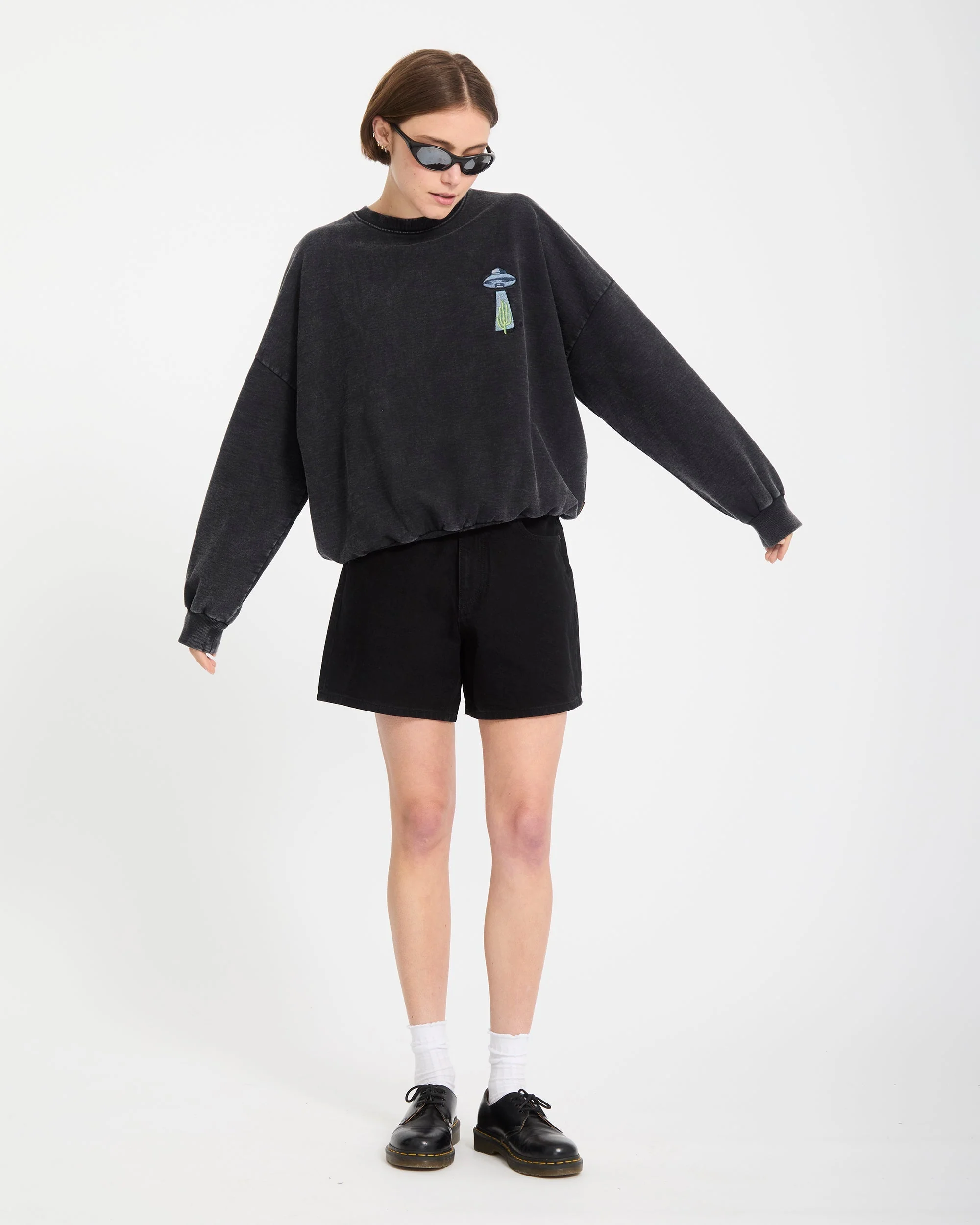 Sweatshirt Mickey Mason - Vintage Black - Image 8