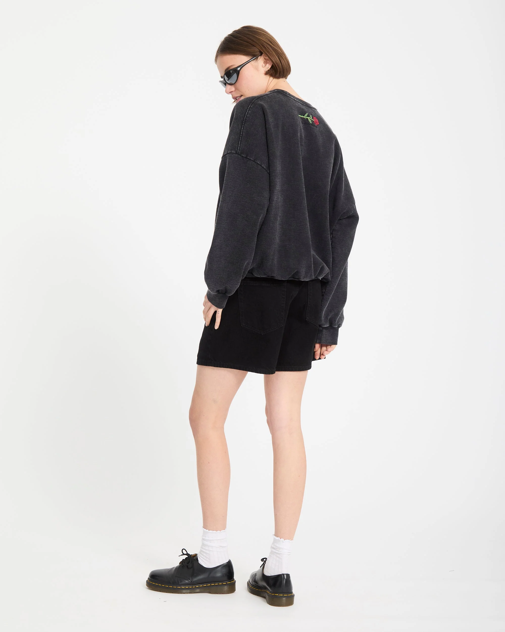 Sweatshirt Mickey Mason - Vintage Black - Image 9