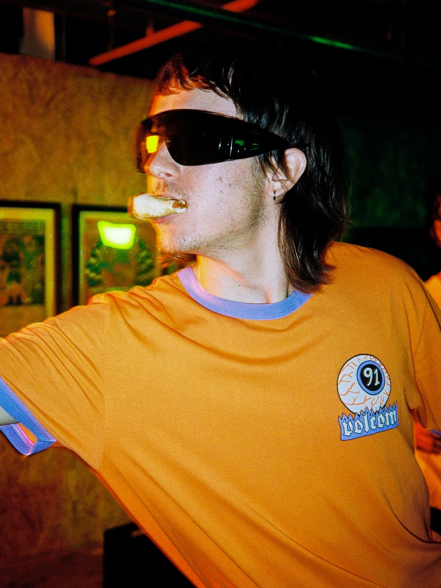 T-shirt Nando Von Arb Ringer - CARROT - Image 6
