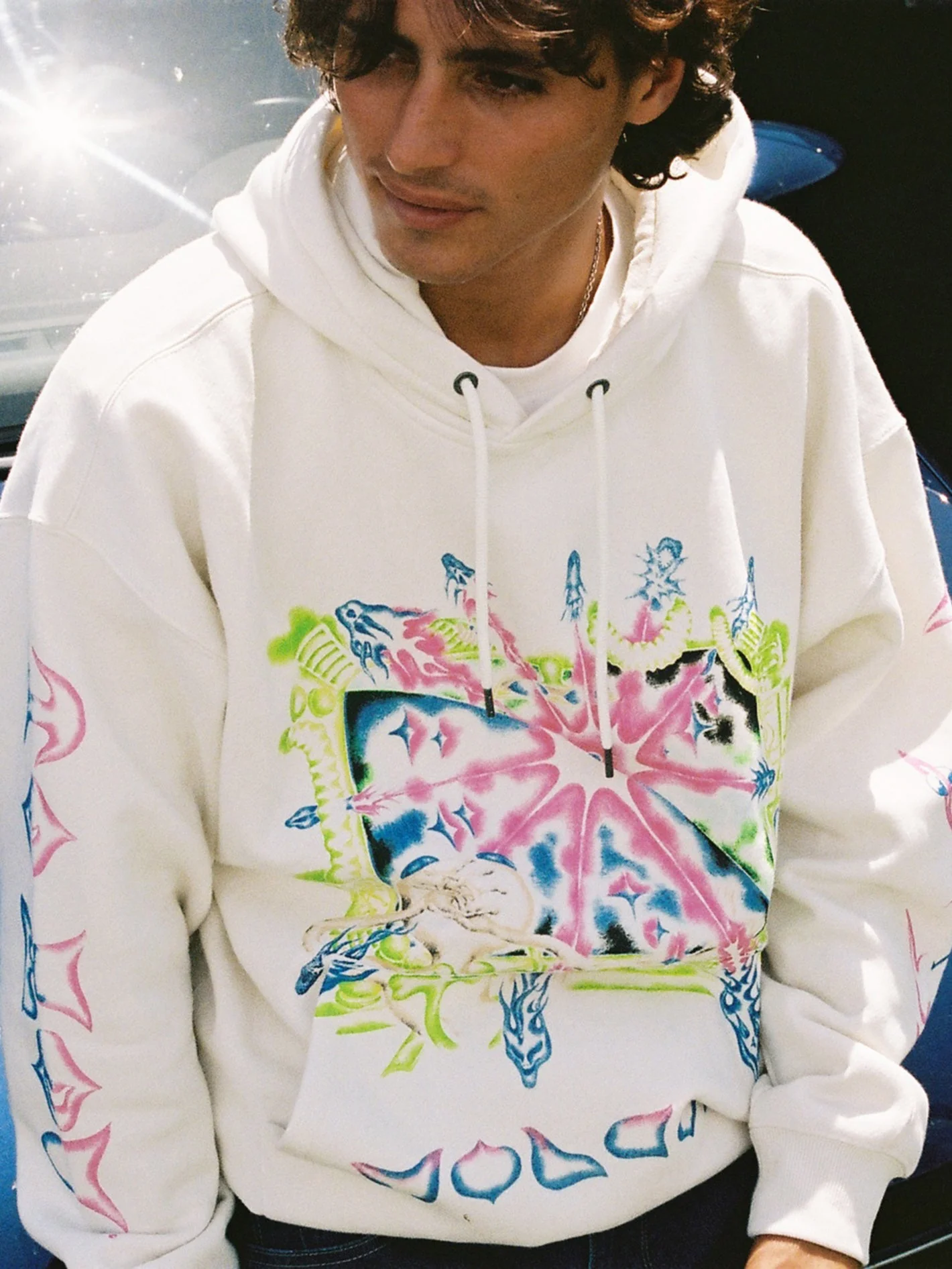 Sweat à capuche Sam Ryser - OFF WHITE - Image 3