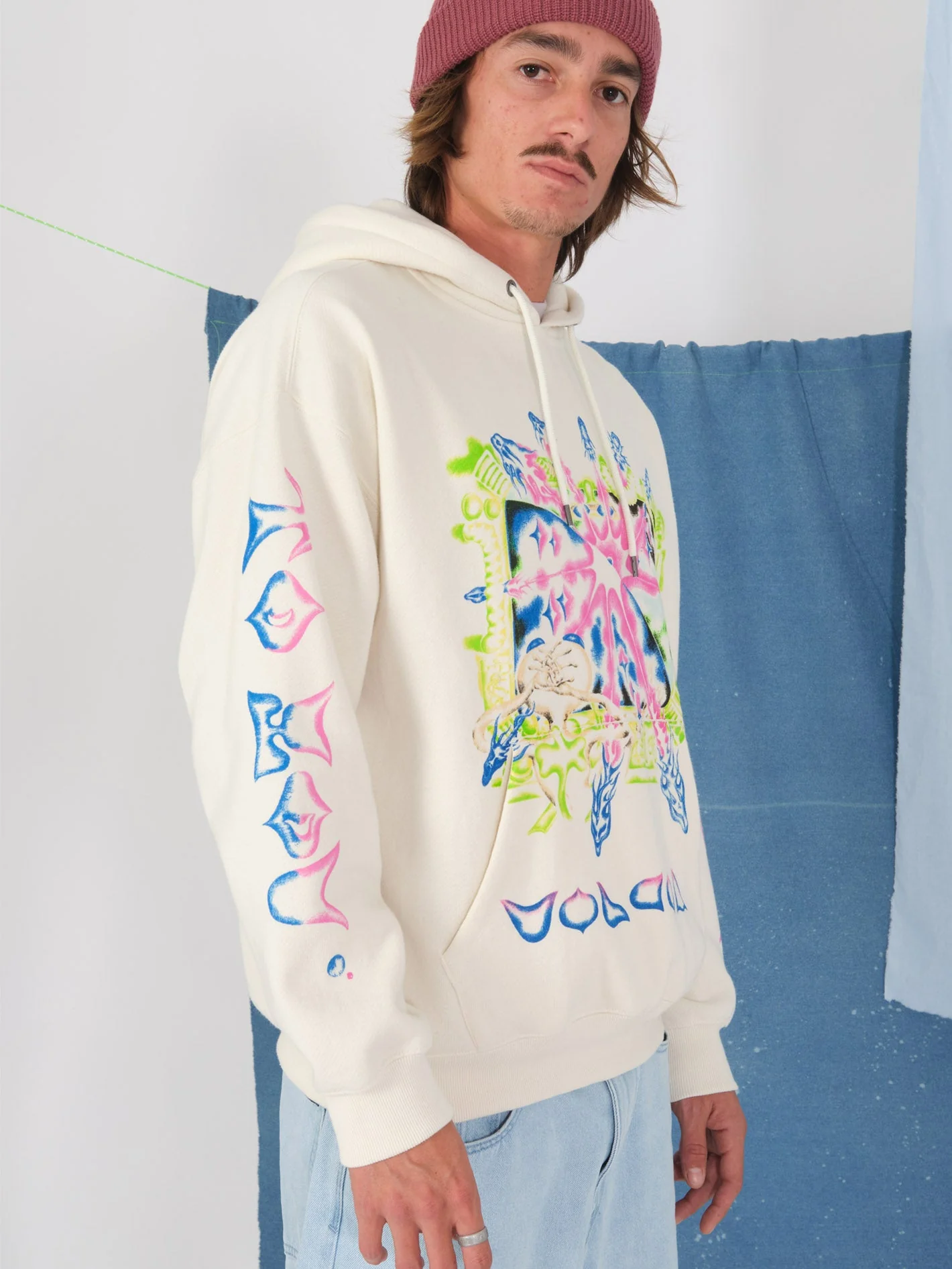 Sweat à capuche Sam Ryser - OFF WHITE - Image 4