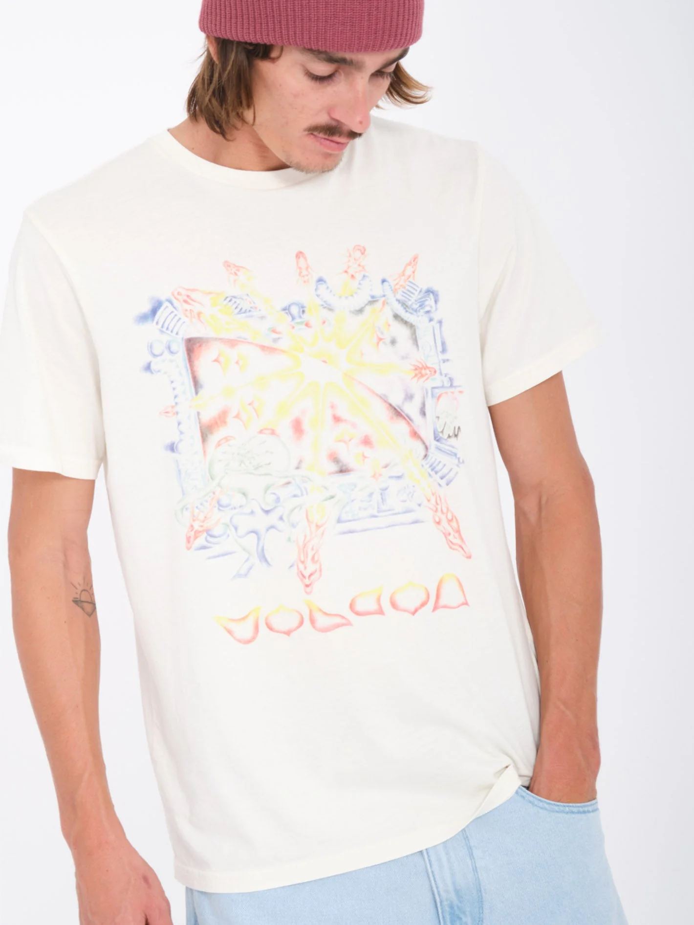 T-shirt Sam Ryser - OFF WHITE - Image 7