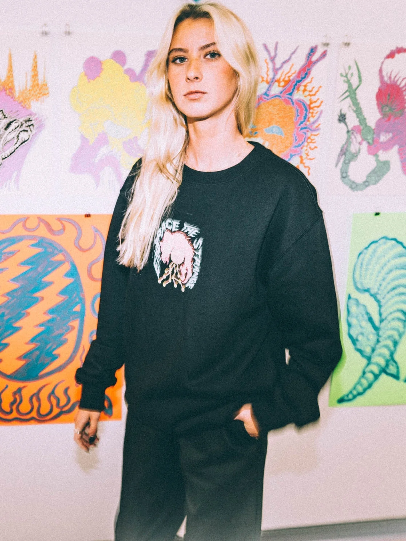 Sweatshirt Tetsunori - BLACK - Image 5