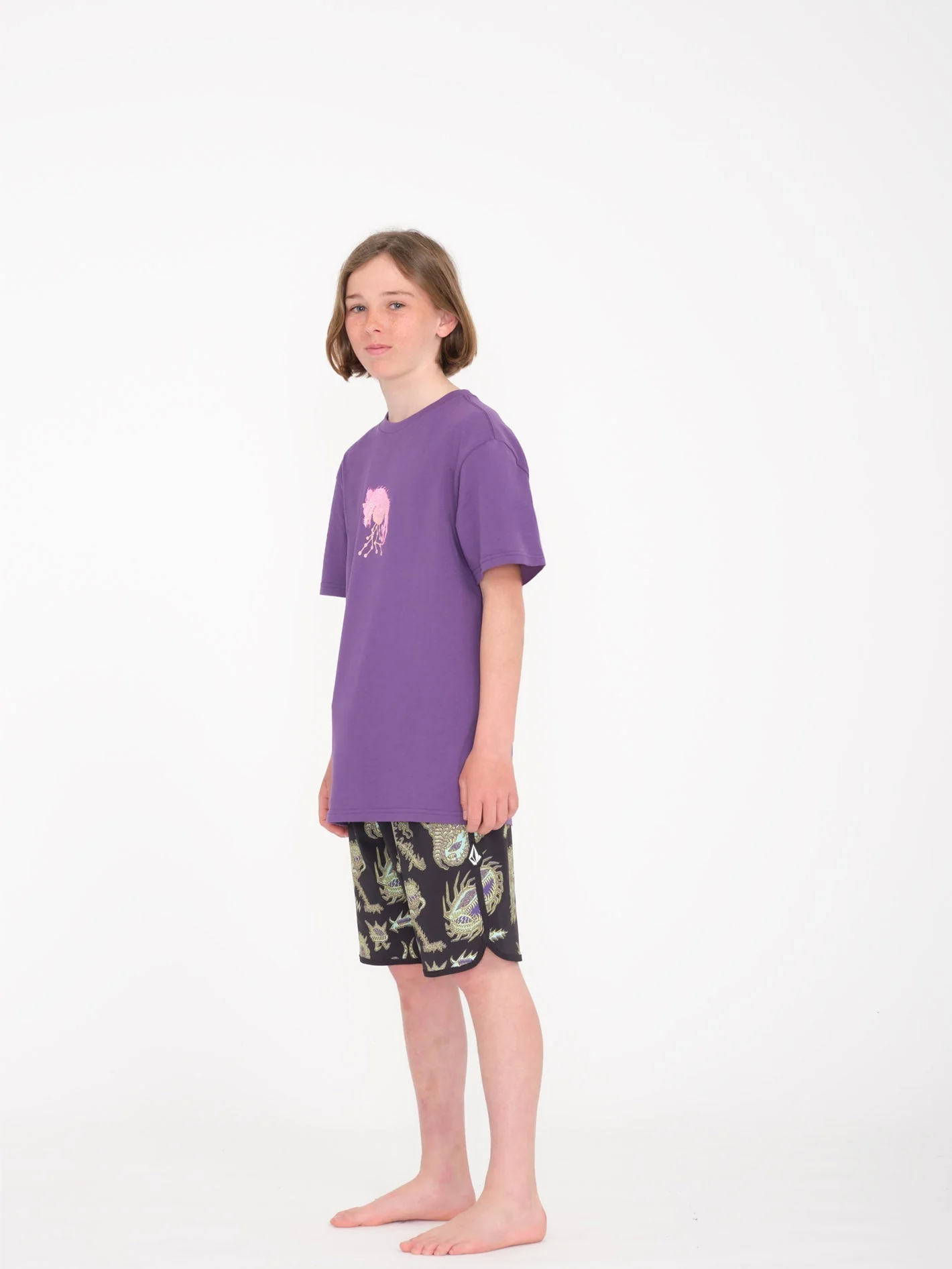Boardshort Tetsunori Mod Scallop - BLACK - (ENFANT) - Image 3