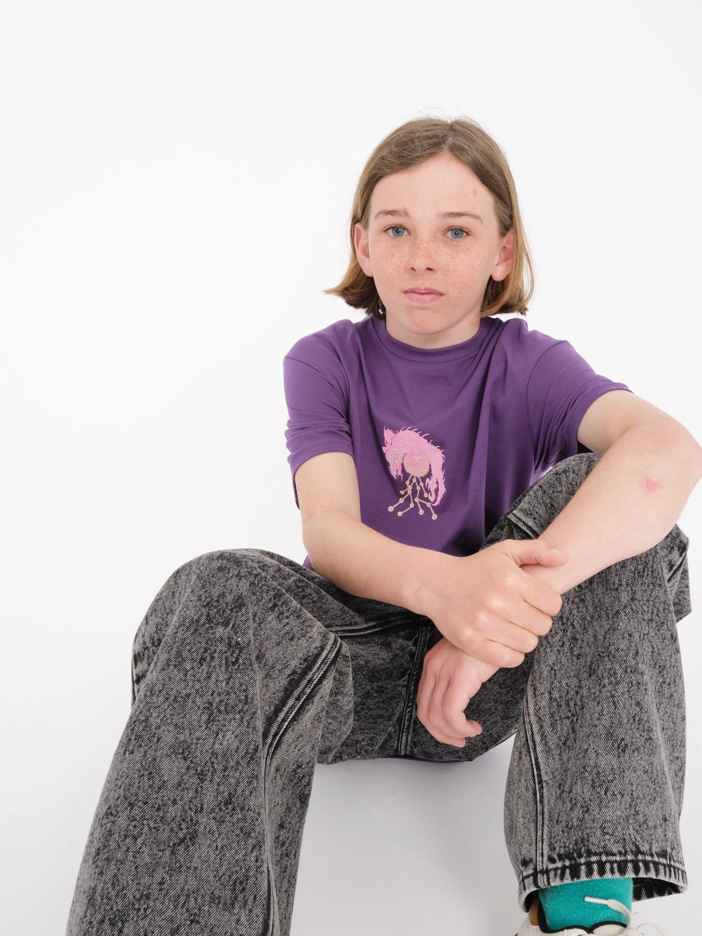 T-shirt Tetsunori 3 - DEEP PURPLE - (ENFANT) - Image 4