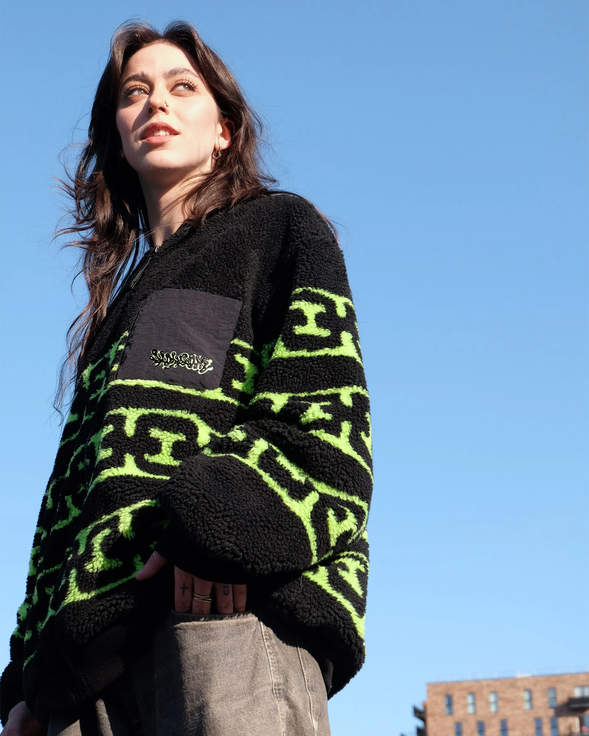 Sweat sherpa zippé Zephyr - BLACK - Image 8