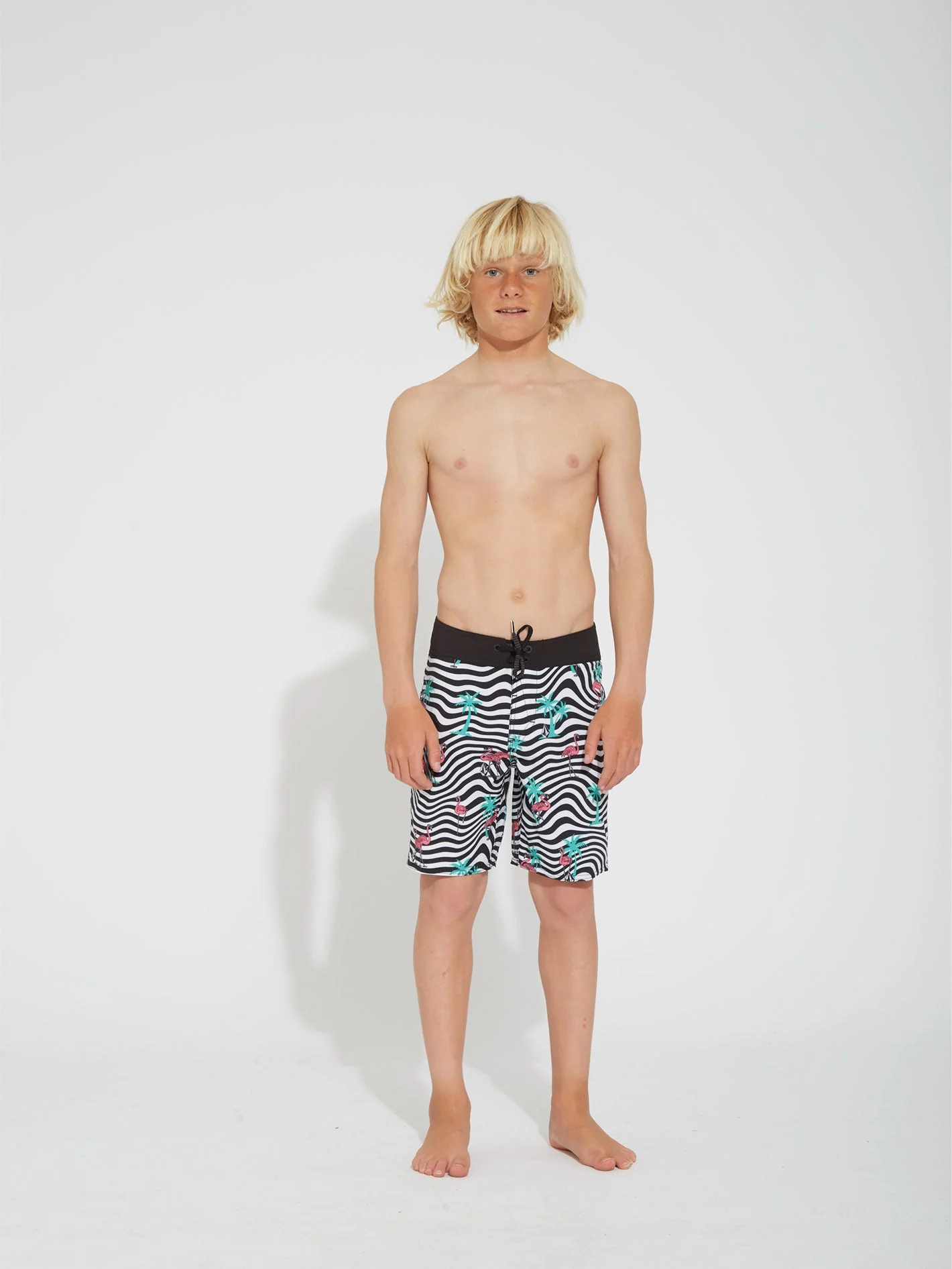 Boardshort Flamingbros Mod 16" - WHITE - (ENFANT)