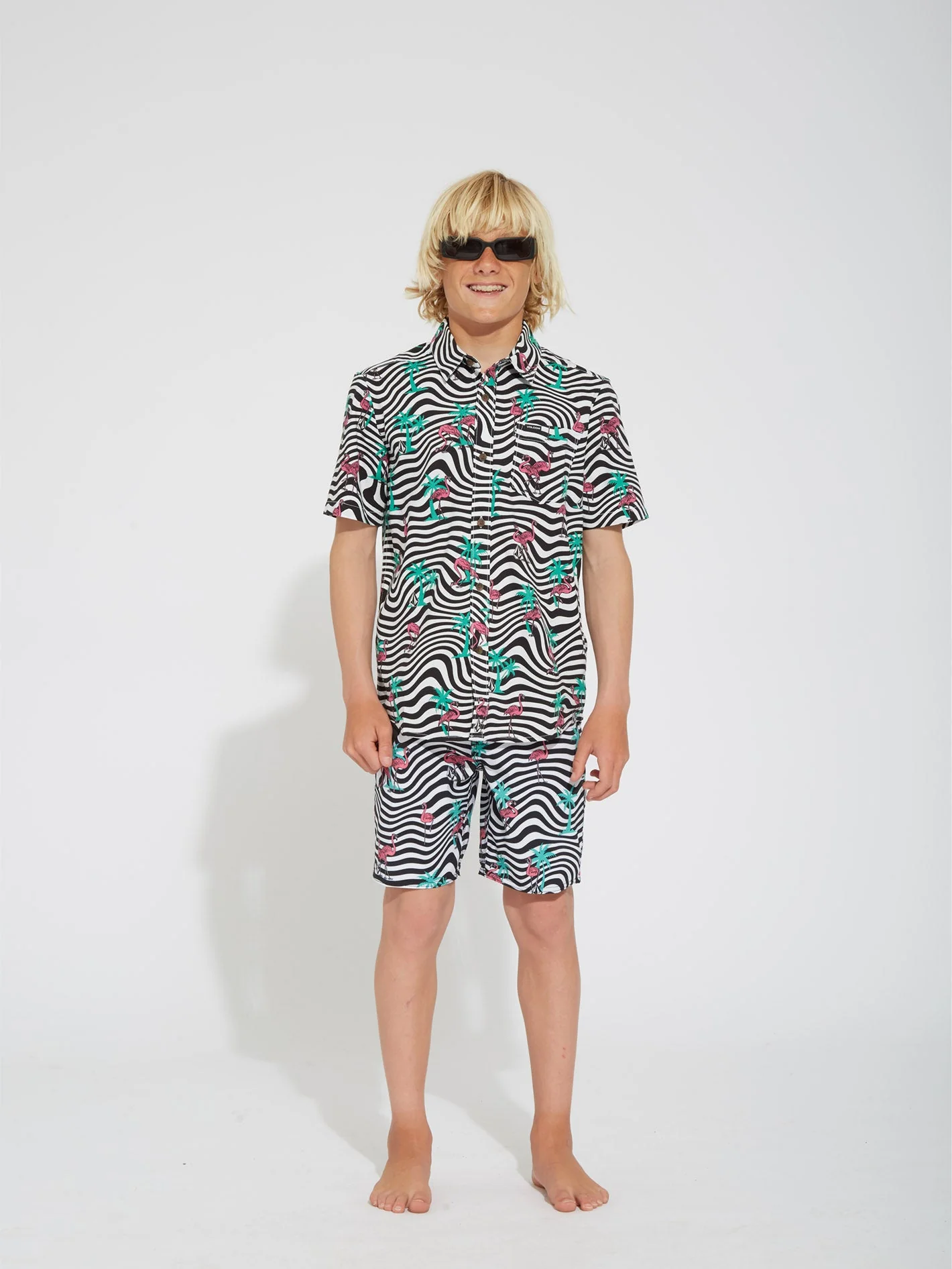 Boardshort Flamingbros Mod 16" - WHITE - (ENFANT) - Image 5
