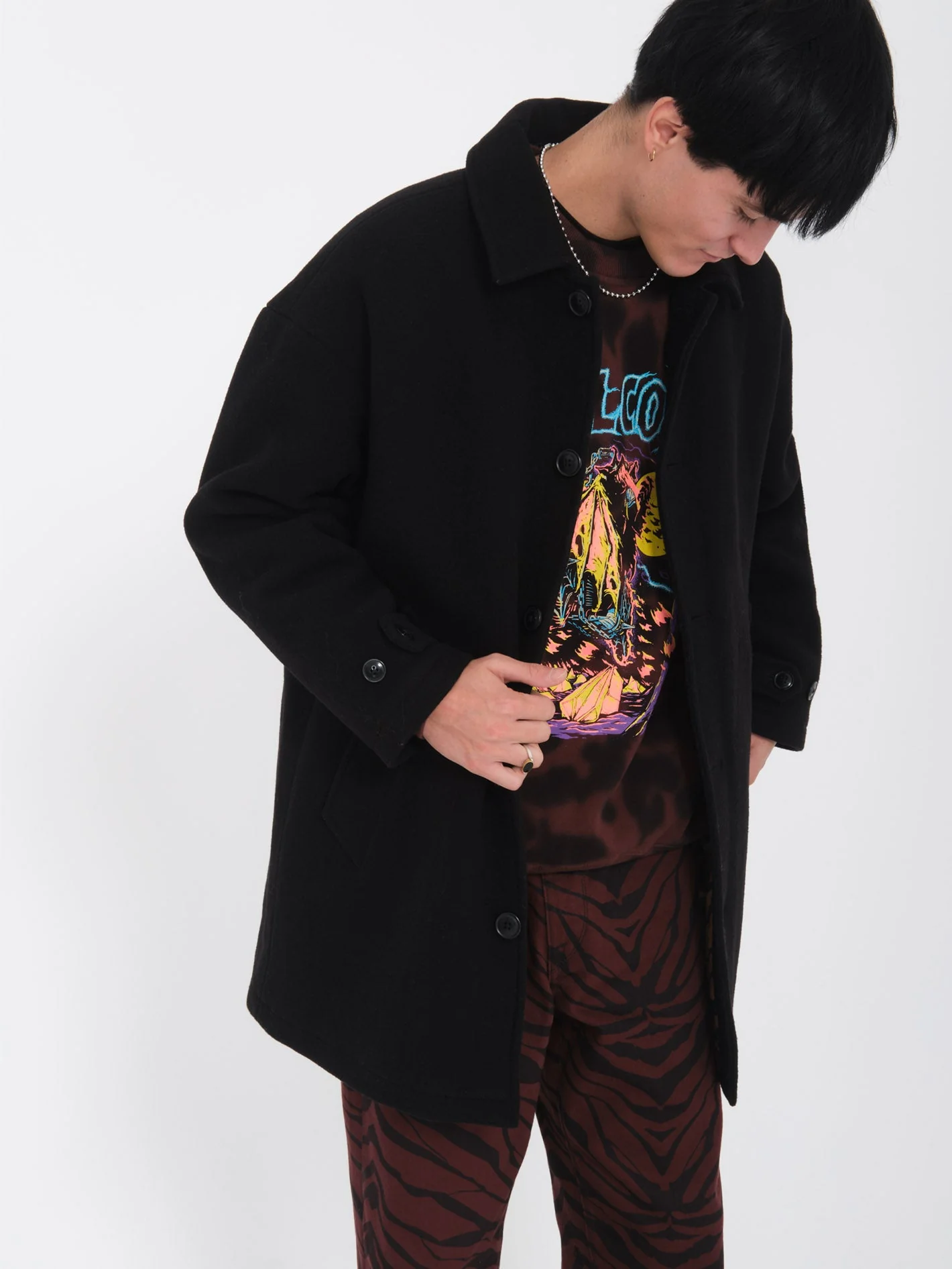 Manteau Peacoat Floyder - BLACK - Image 12
